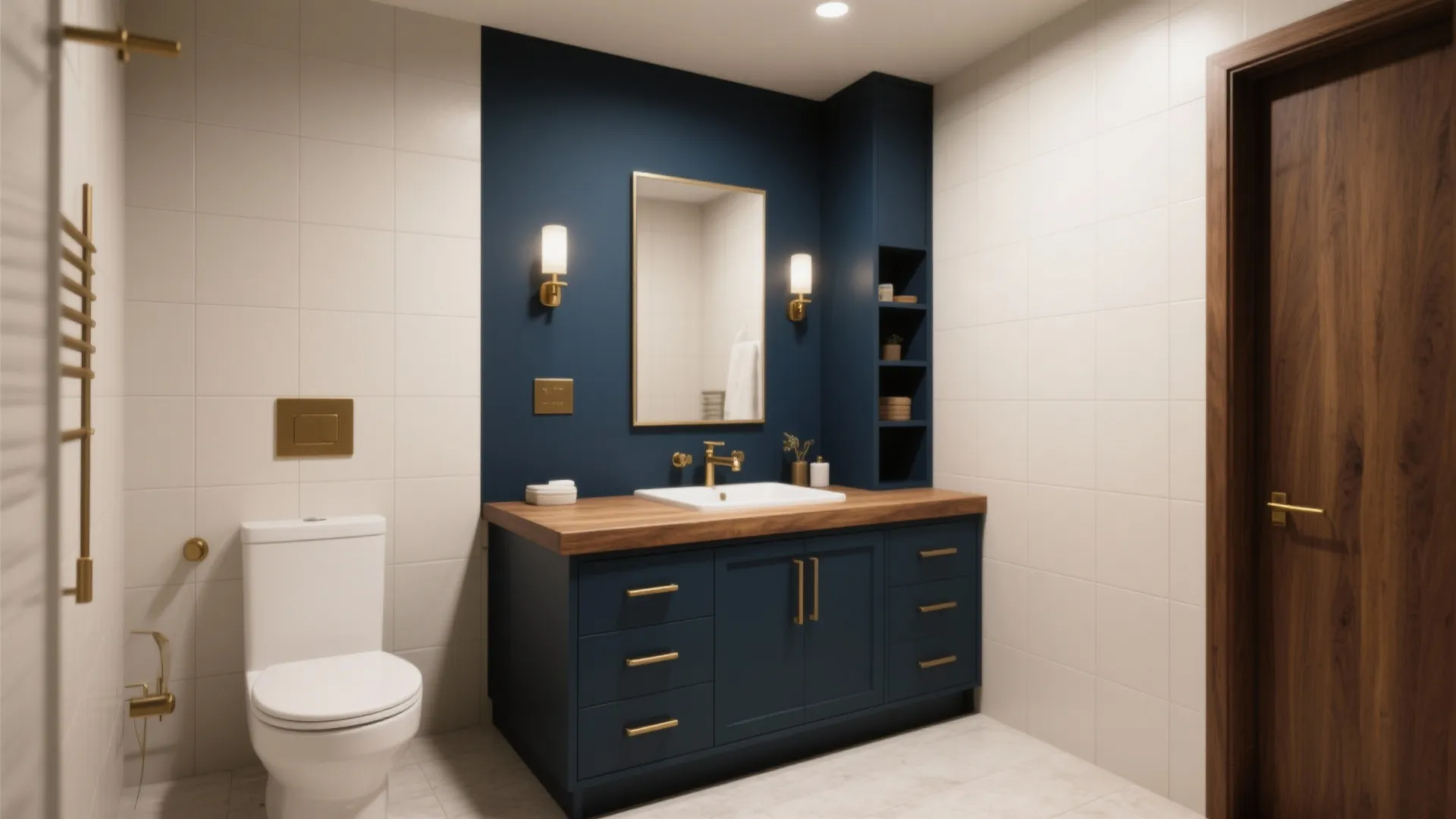 2. Deep Navy for Contrast and Depth