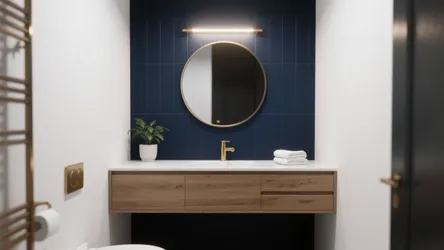 5 Blue Wallpaper Bathroom Ideas