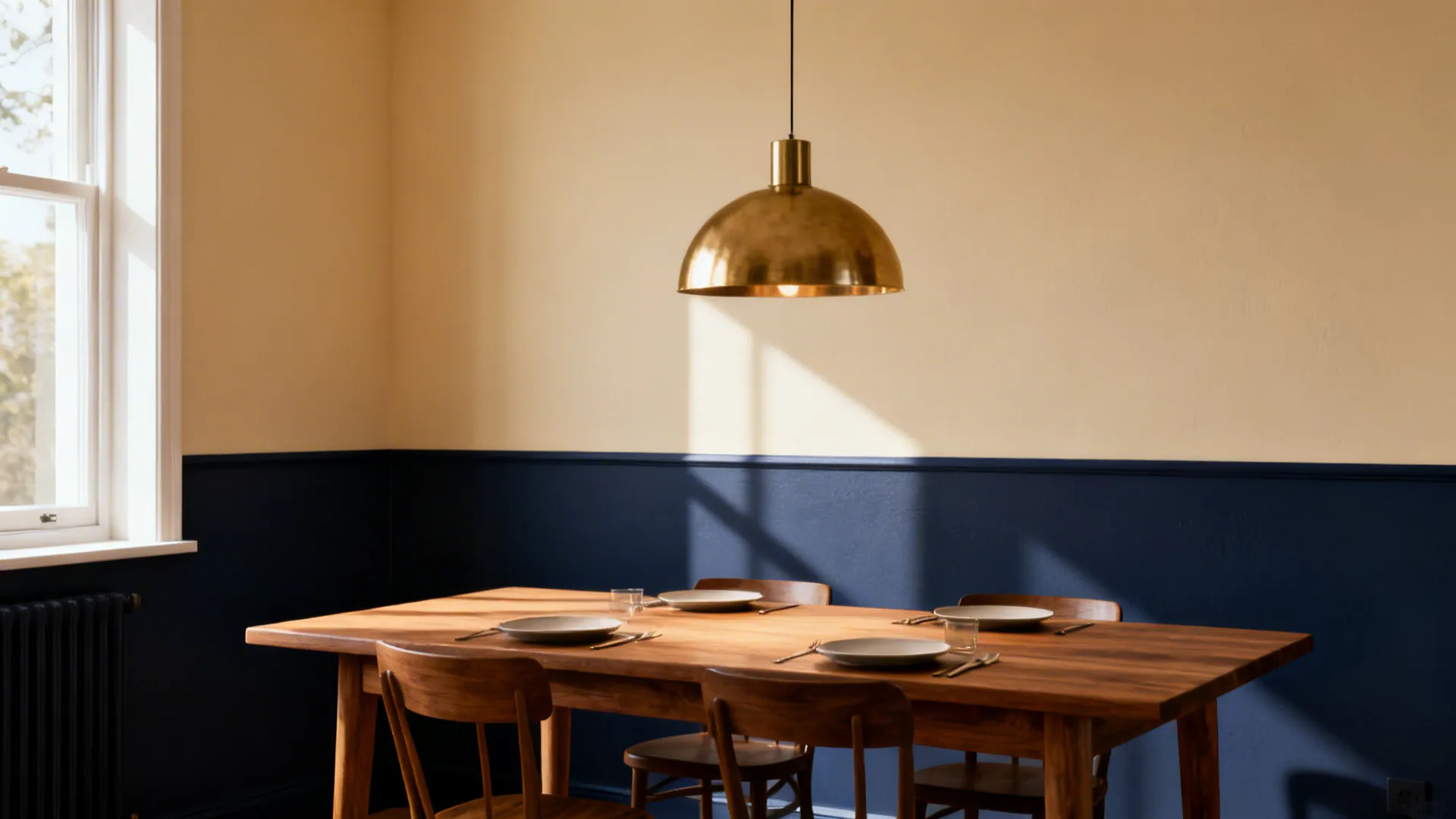 2-Color Dining Room Wall Ideas