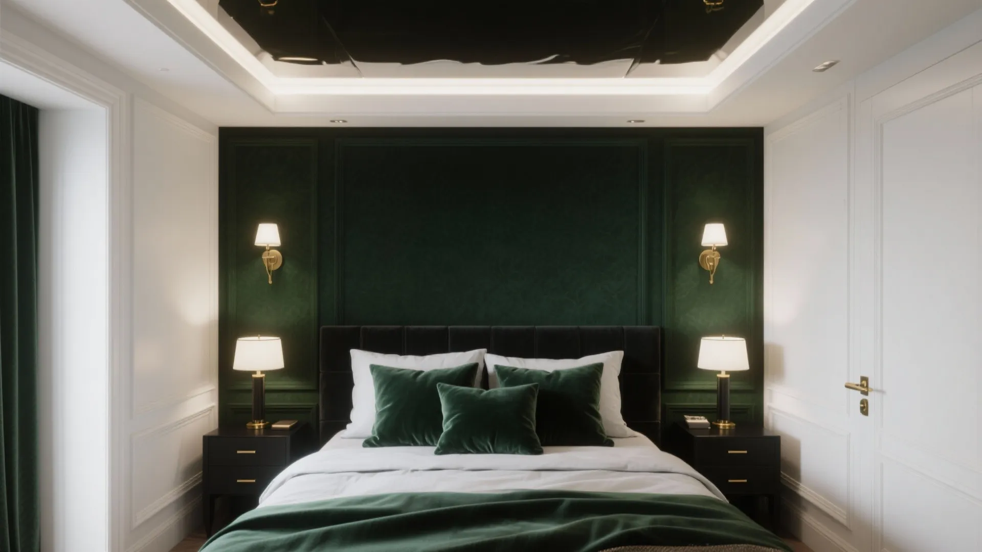 2. Deep Olive Accent Wall