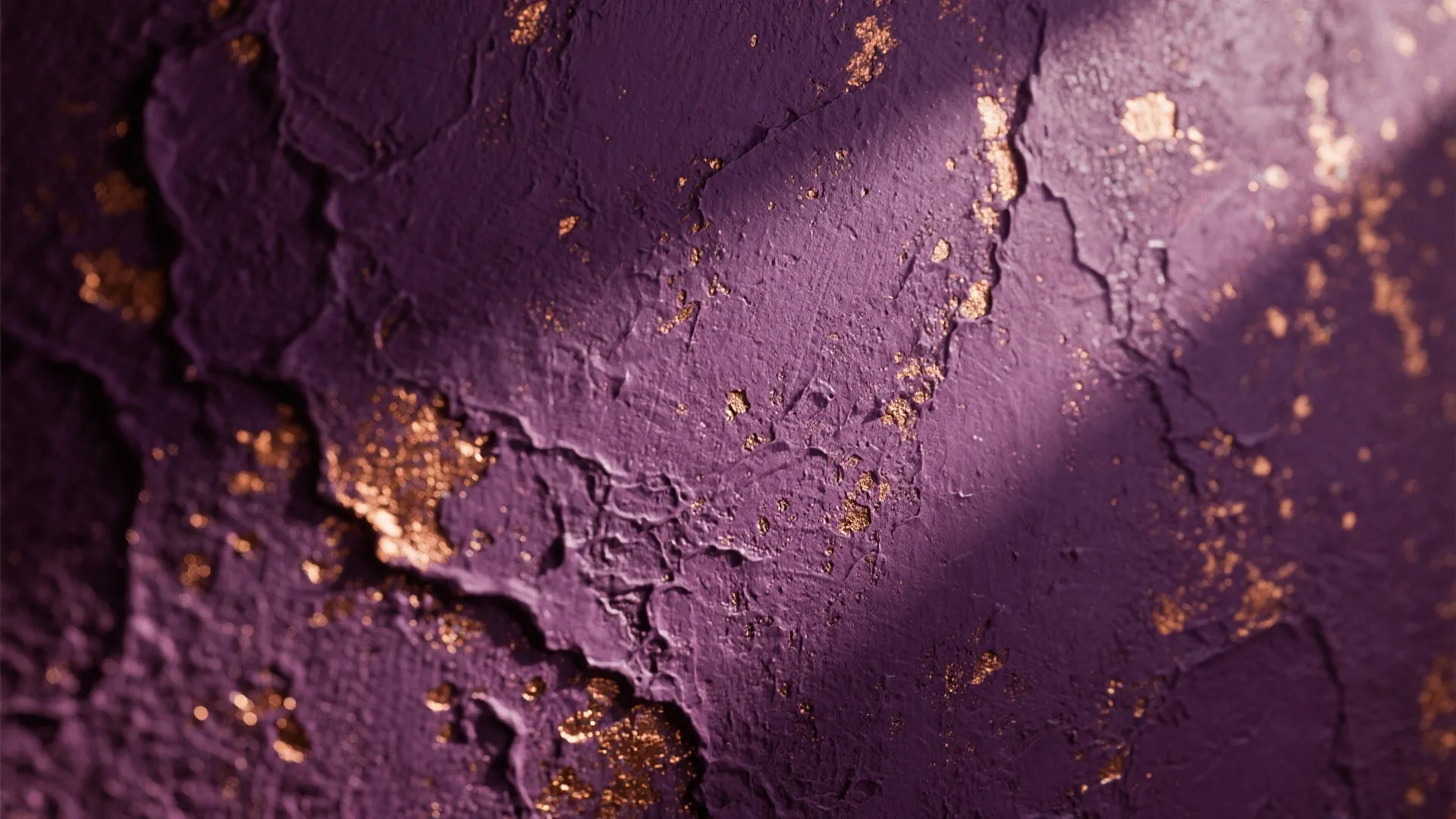 Deep Plum Feature Wall with Texture