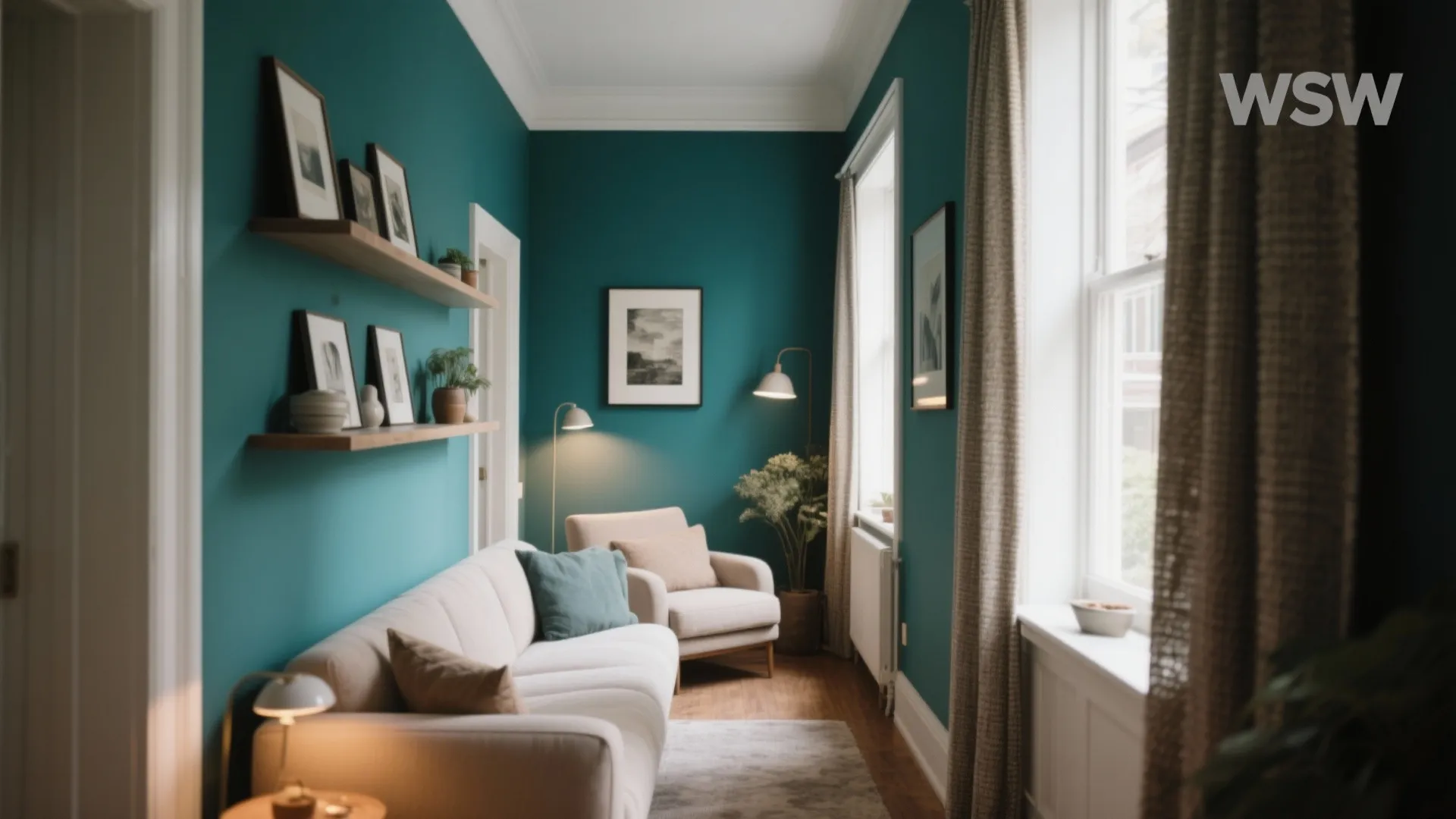 1. Bold Accent Wall with Deep Colors