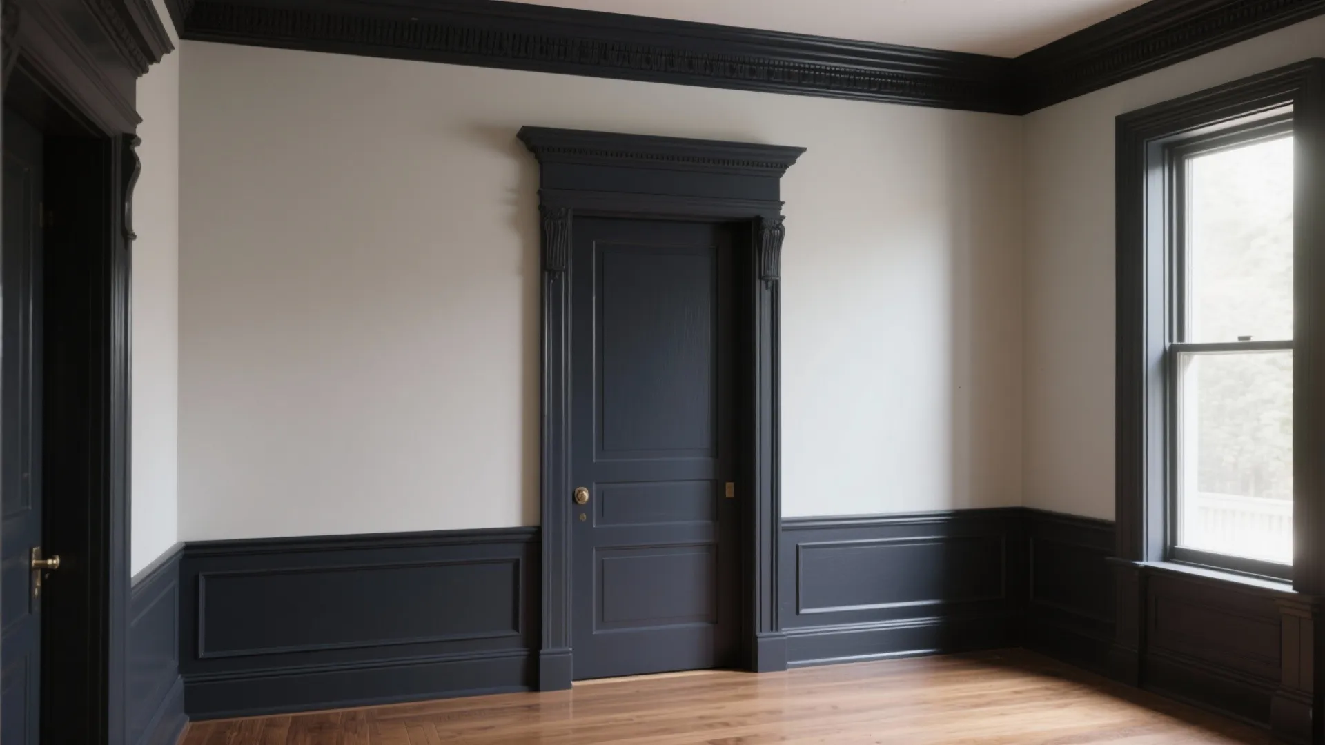 1. Accent the architectural quirks with a deep trim