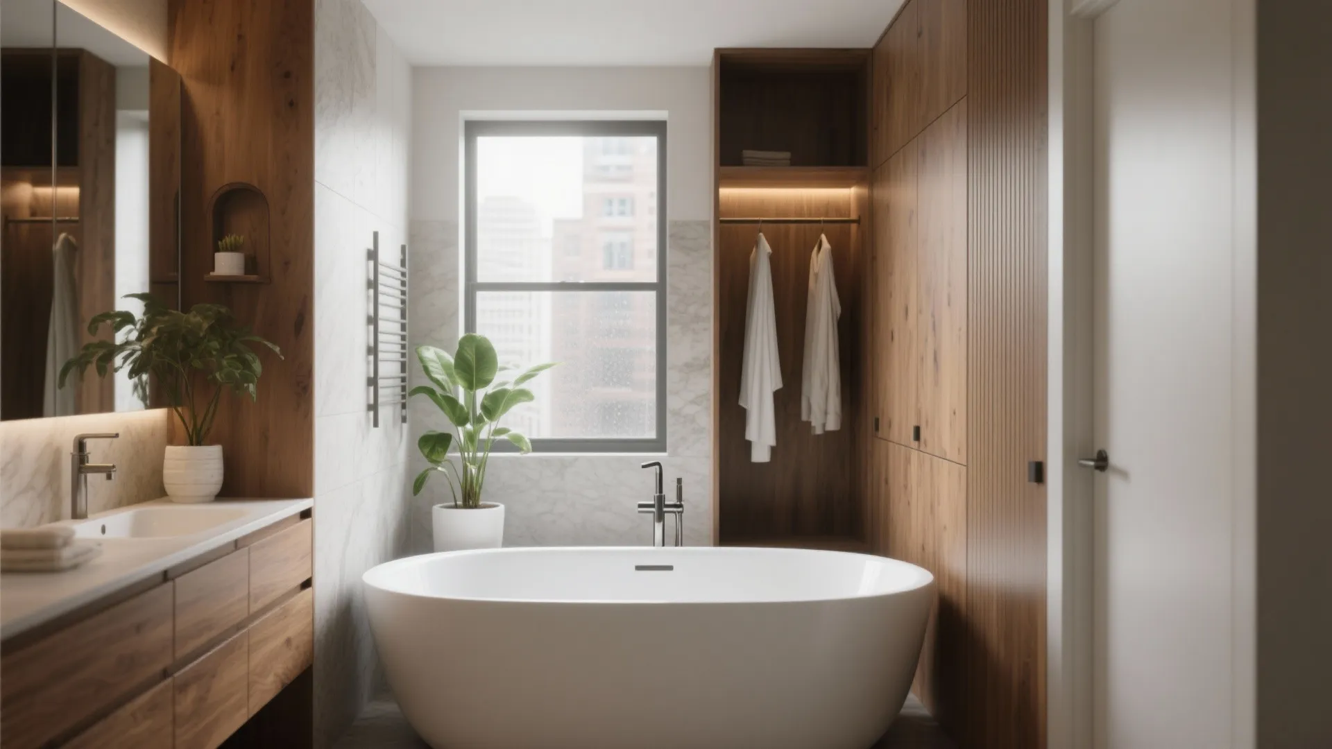 Deep Bathtubs for Small Spaces — 5 Ideas: Practical, creative solutions to fit a deep soaking tub in a tiny bathroom
