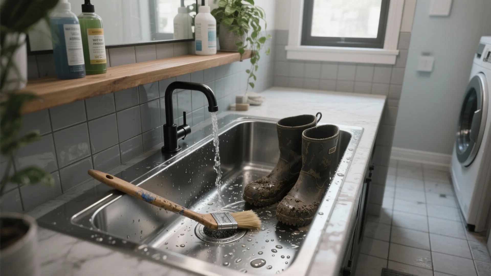 Deep Utility Sink for Heavy-Duty Tasks