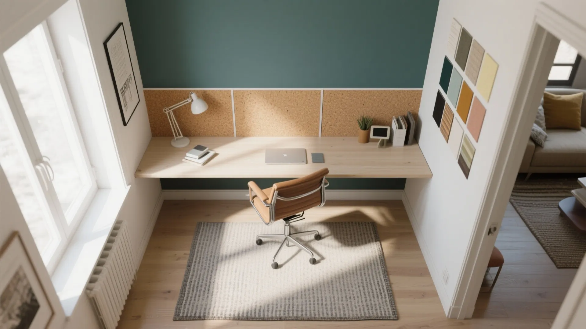 3. Define zones with color and low-cost dividers