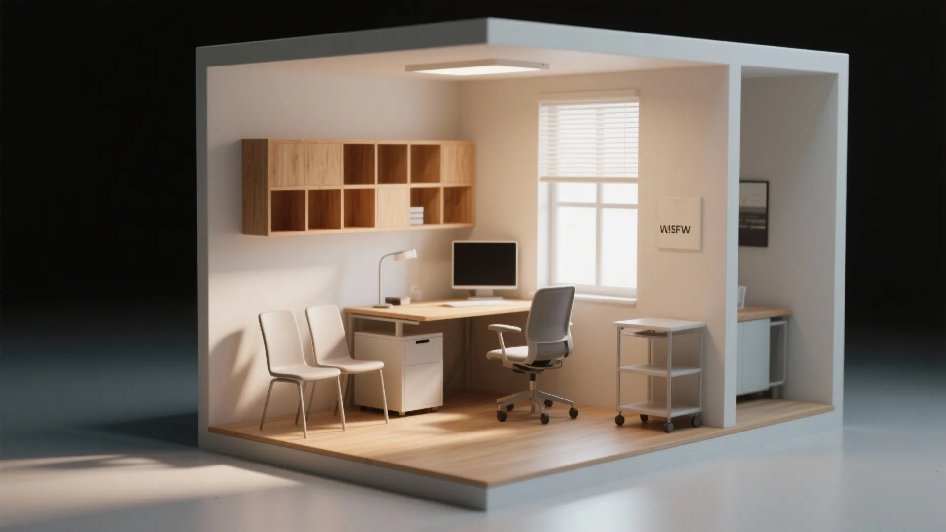 1. Define zones with lightweight furniture