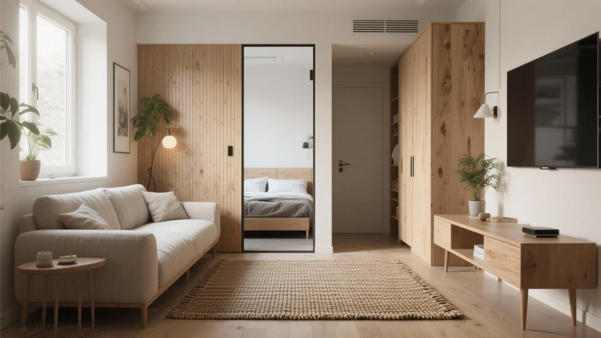 1. Define zones with furniture, not walls