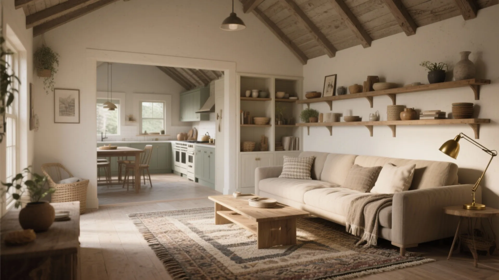 1. Open-plan living with defined zones