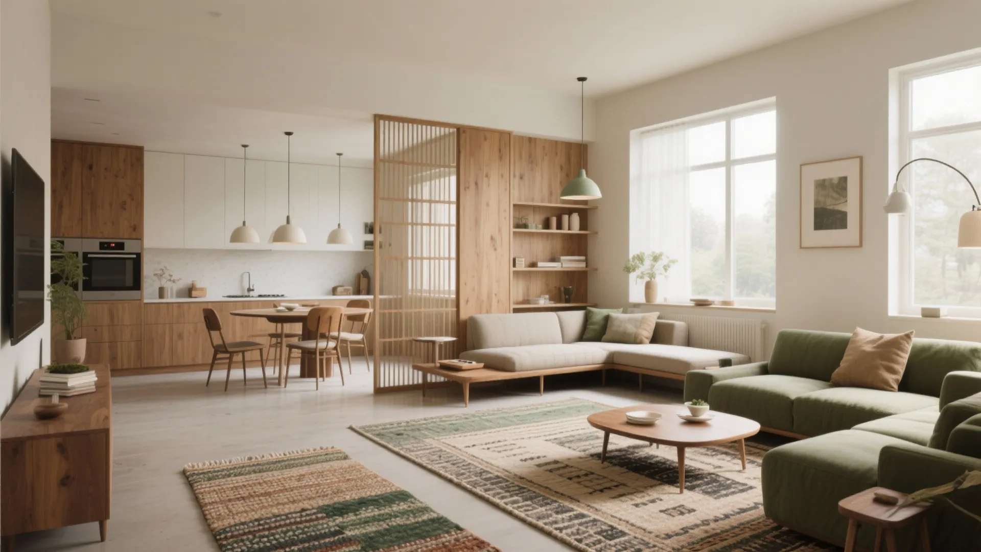 1. Open-plan living with defined zones