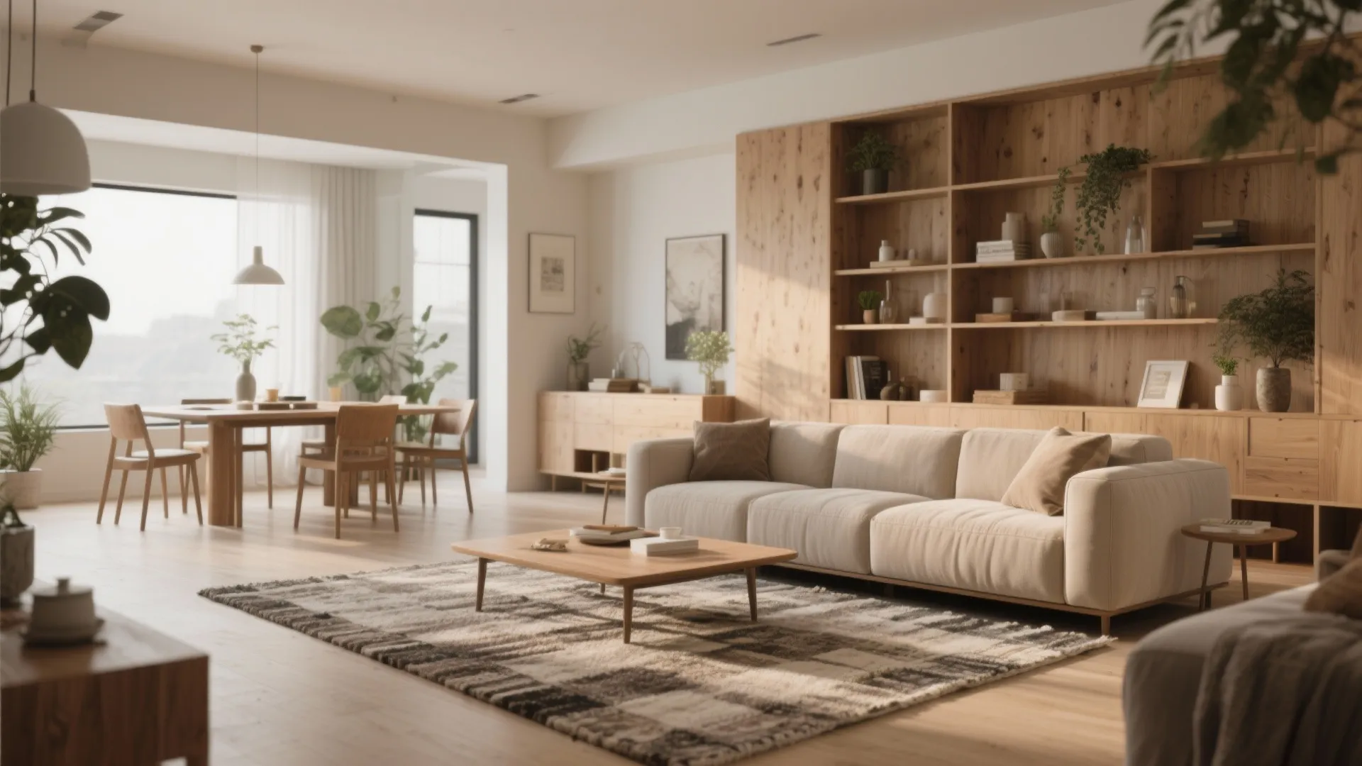 1. Open-plan living with defined zones