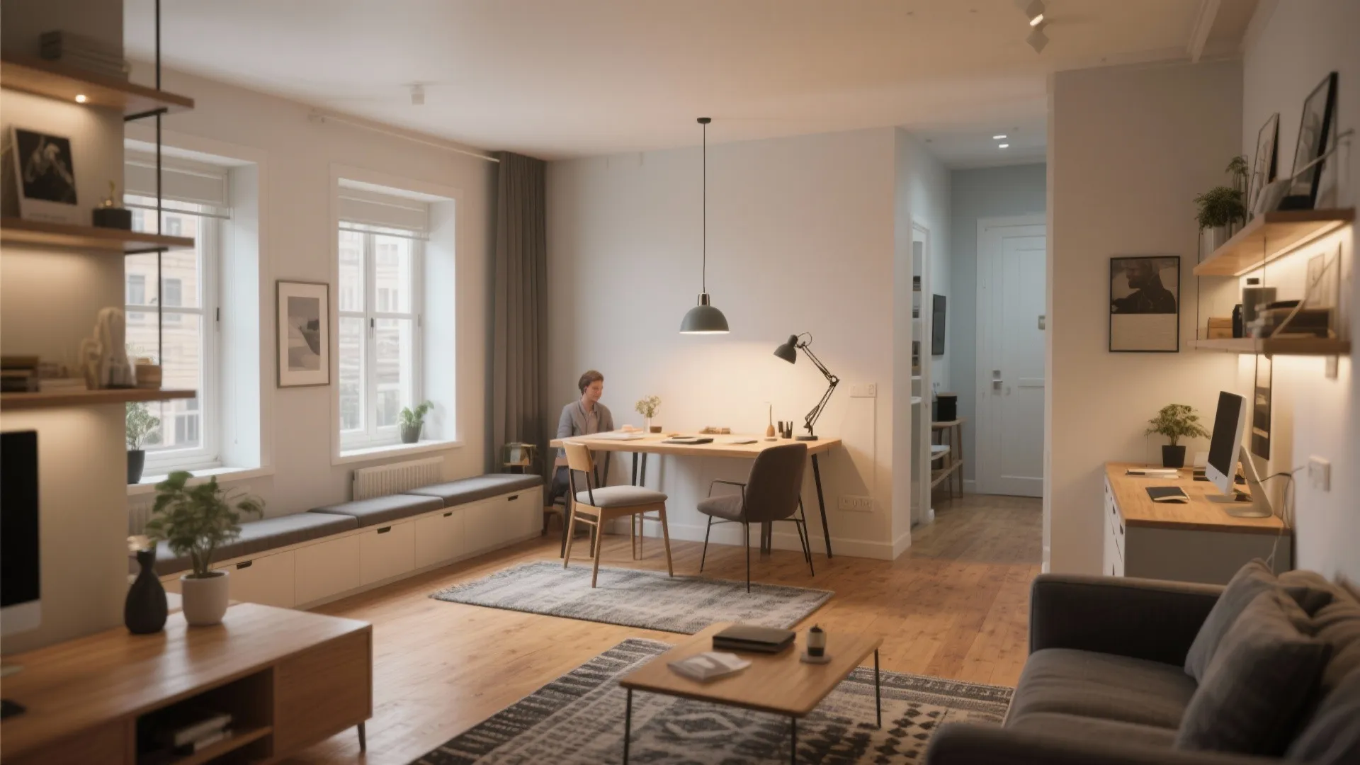 1. Open-plan living with defined zones