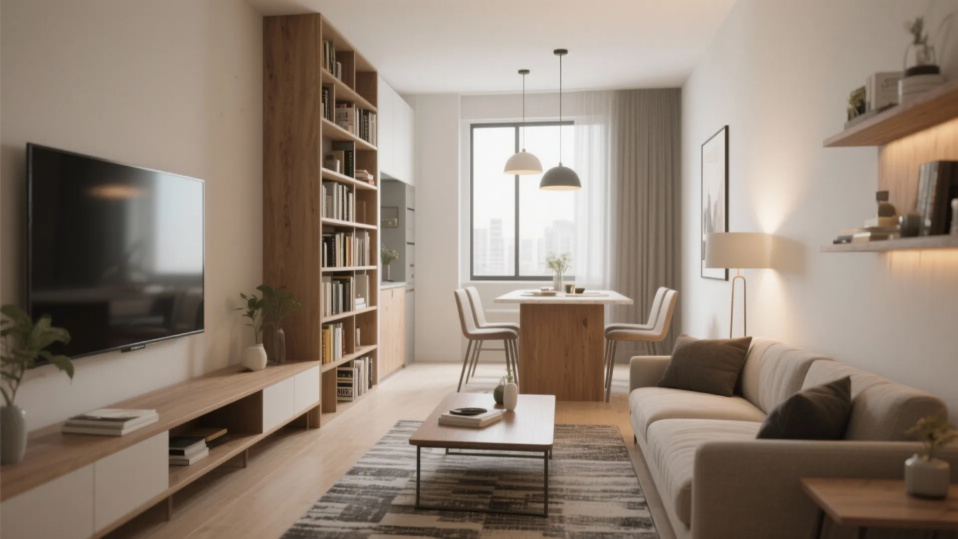 1. Open-plan living with defined zones