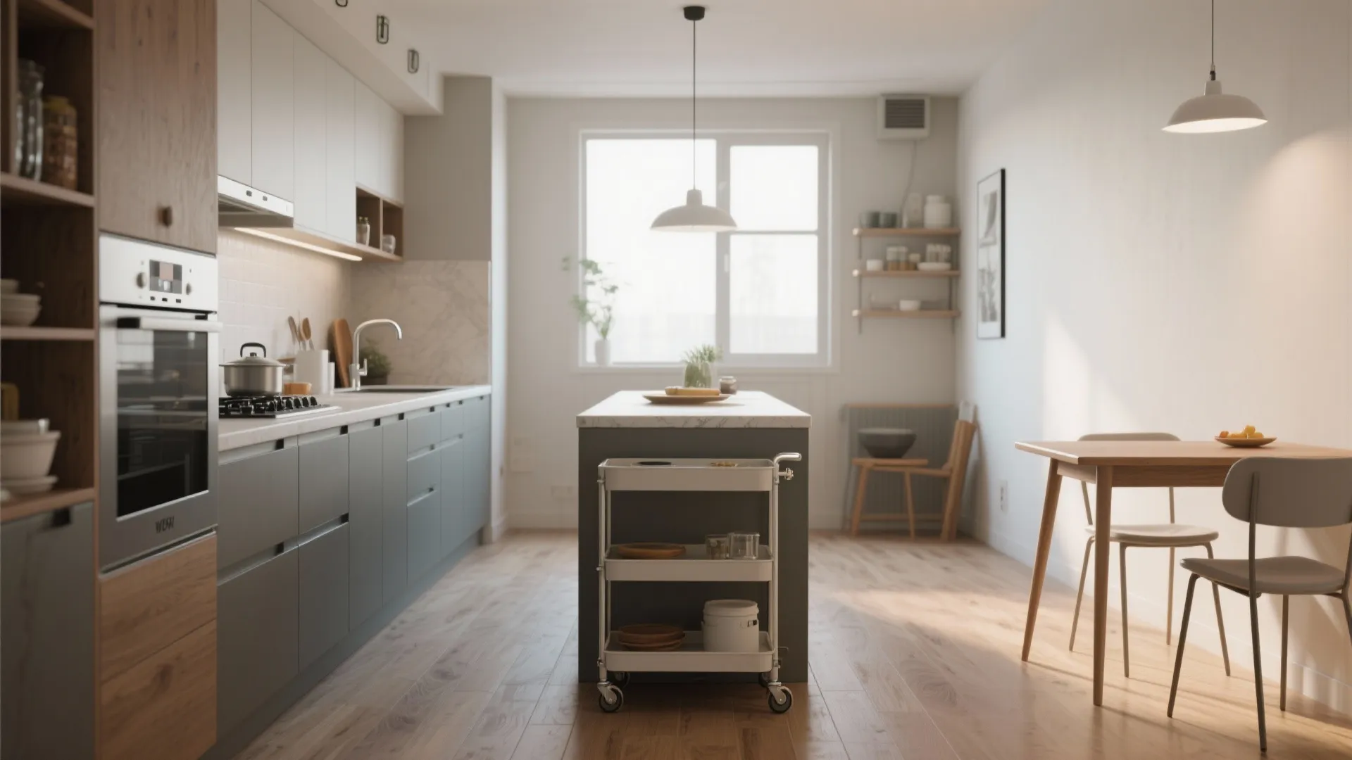 5. Defined zones and flexible furniture