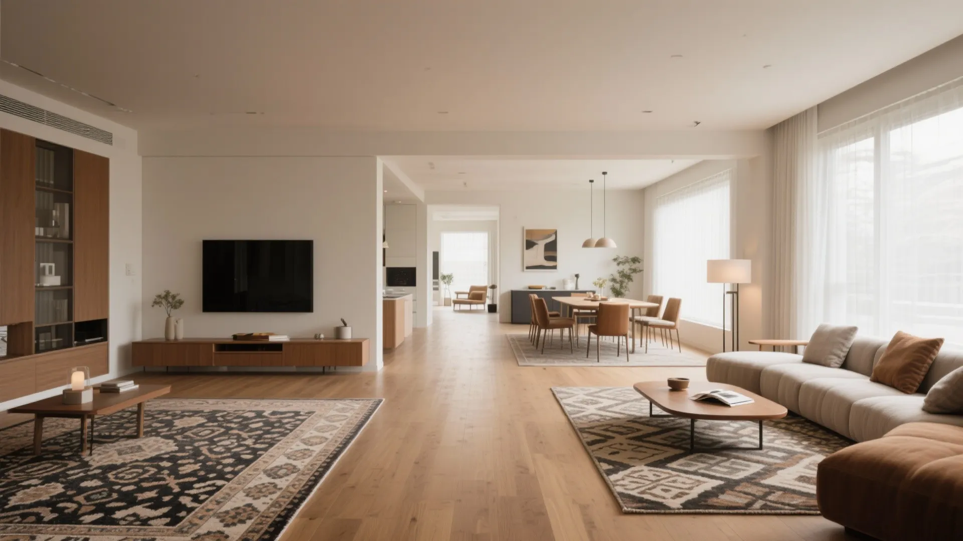 Defined Zones with Area Rugs