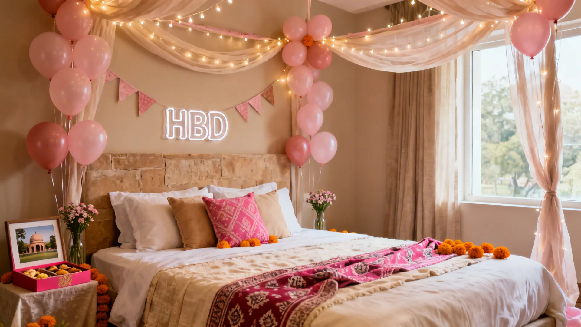 5 hotel room decoration ideas for birthday in Delhi