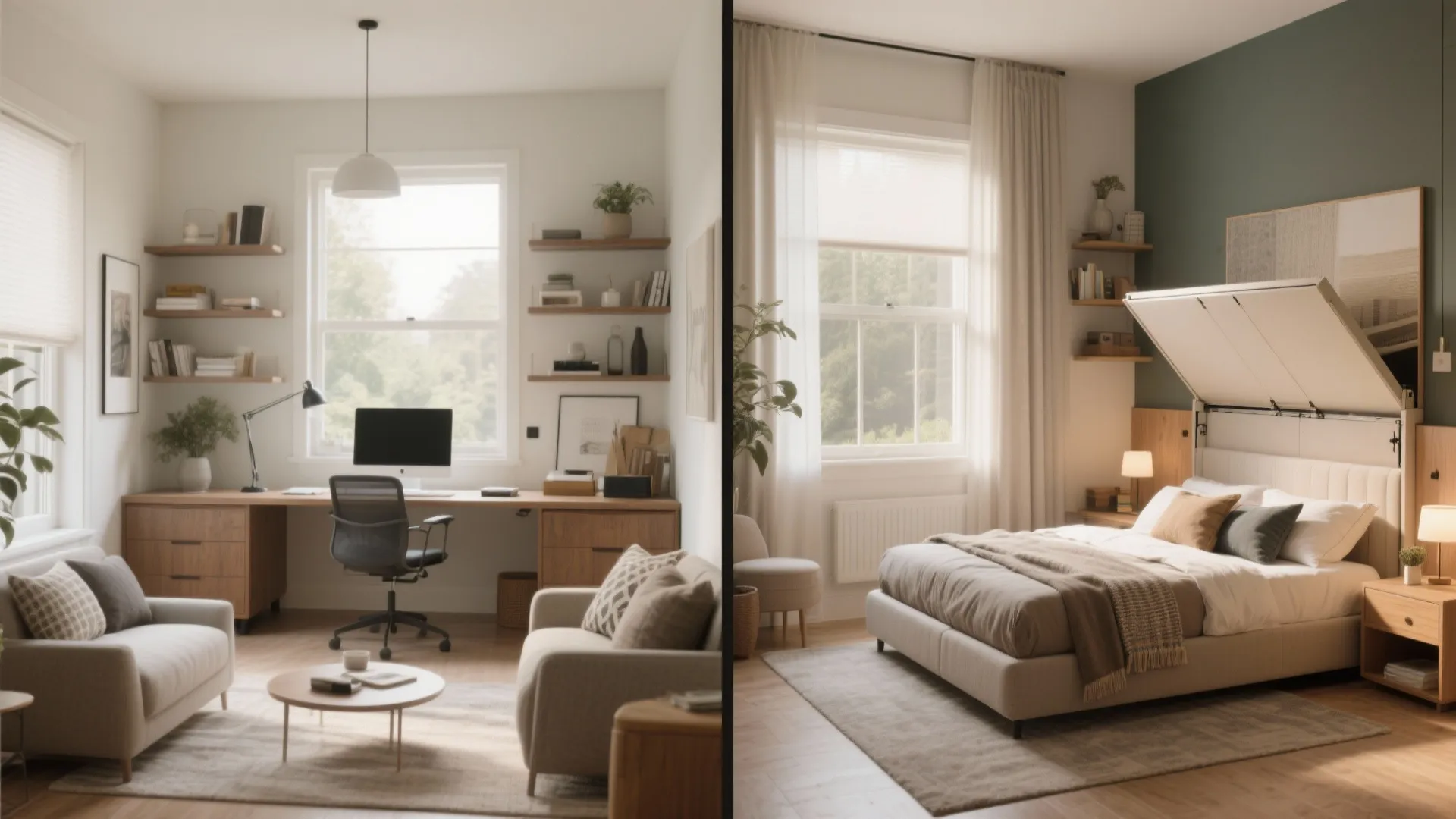 Flexible den that doubles as guest room