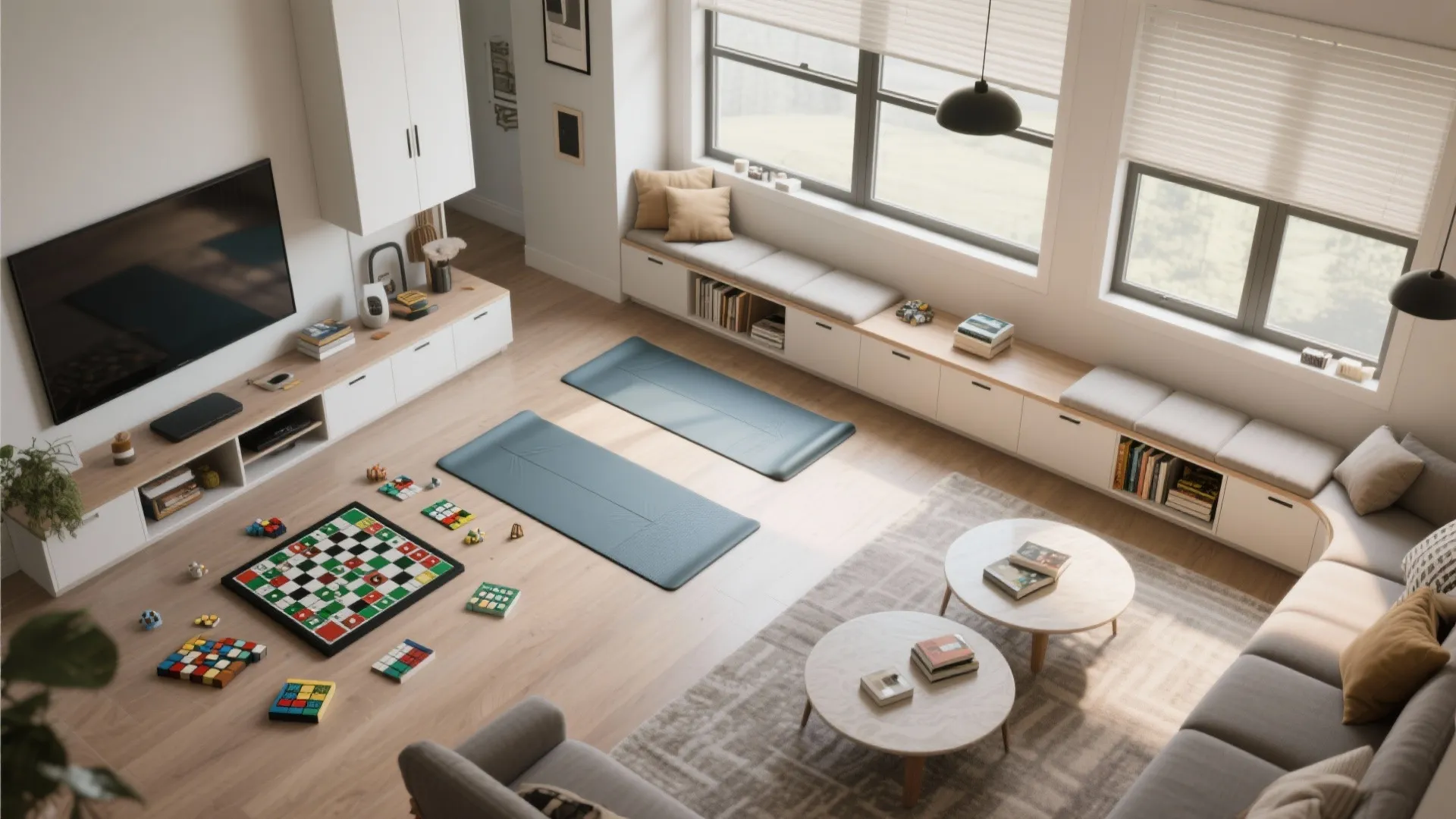 Multi-Use Family Den and Quiet Corners