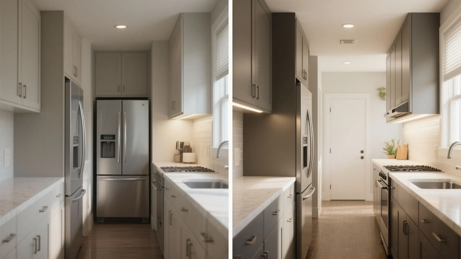 Ceiling-Height Cabinets + Slim Appliances