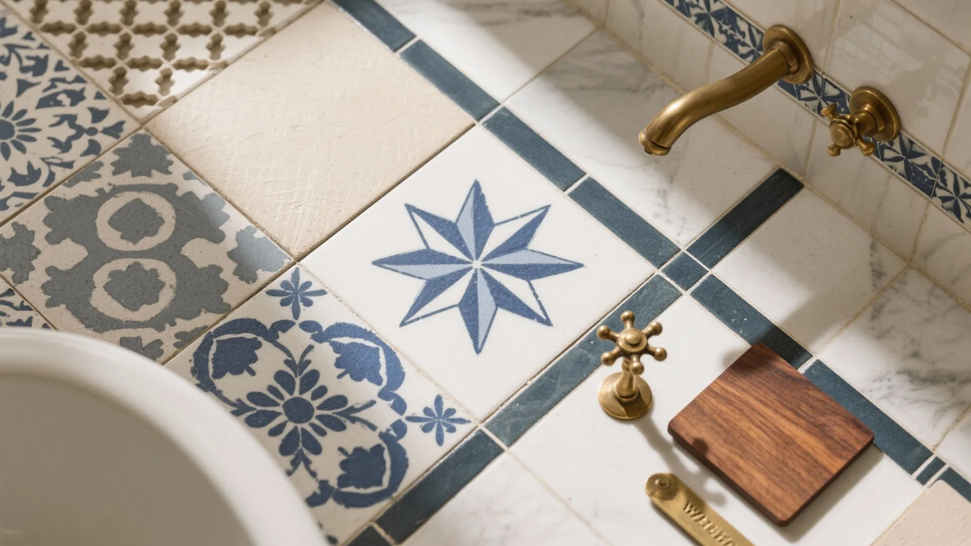 Patterned Tiles with Desi Character