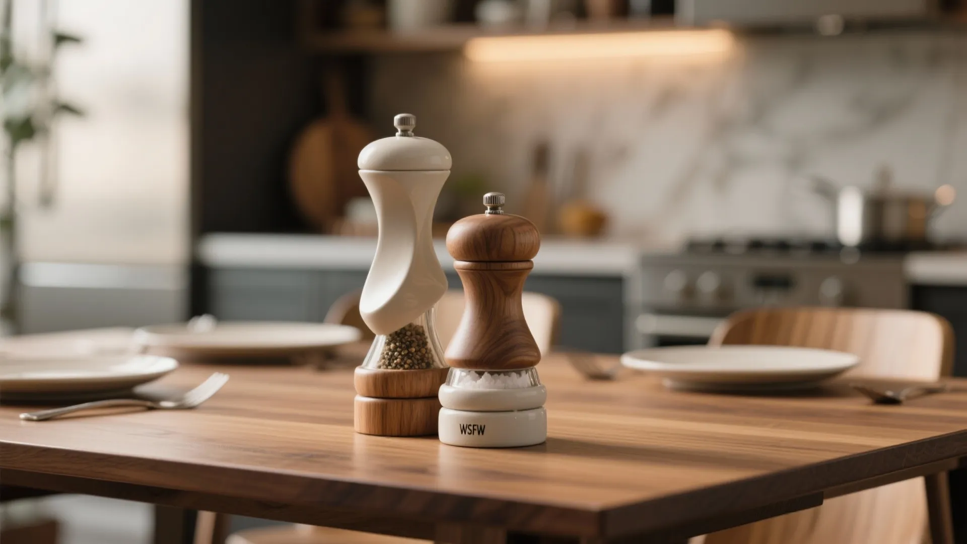 3. Designer Salt & Pepper Mills