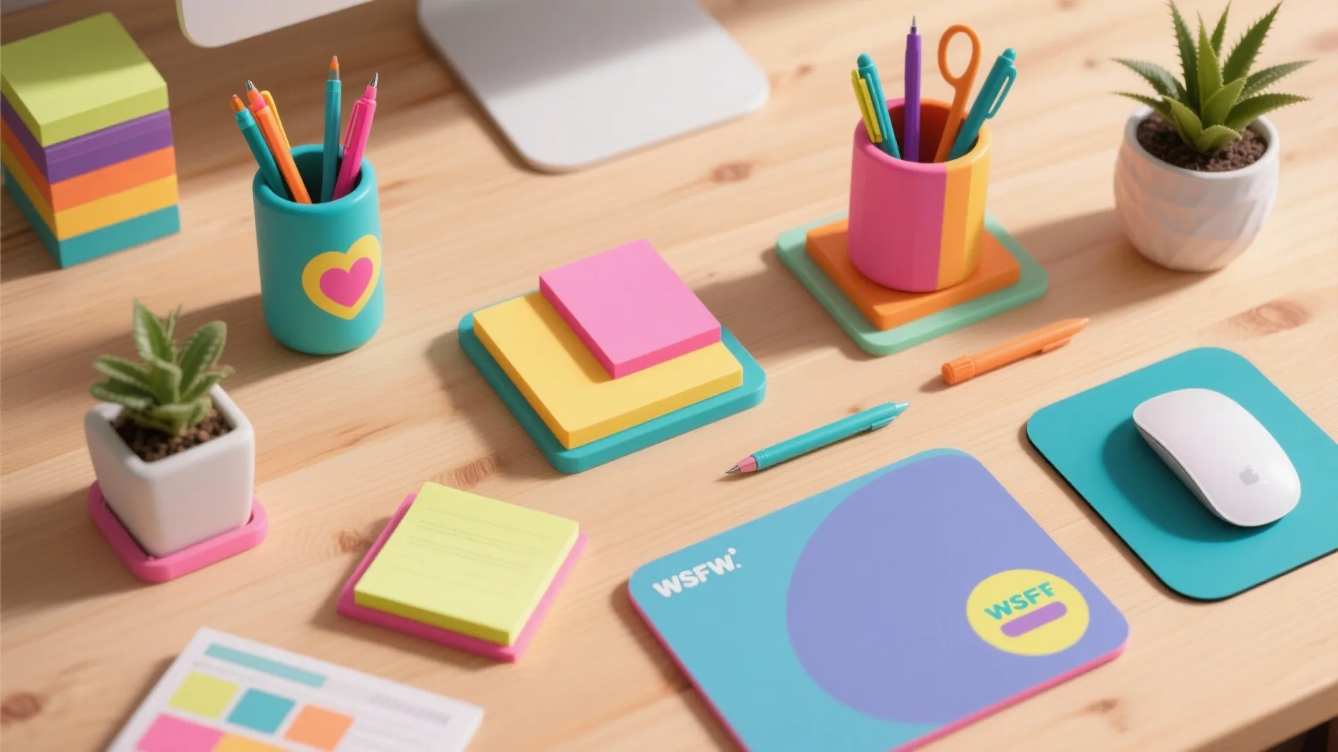 2. Themed Desk Accessories