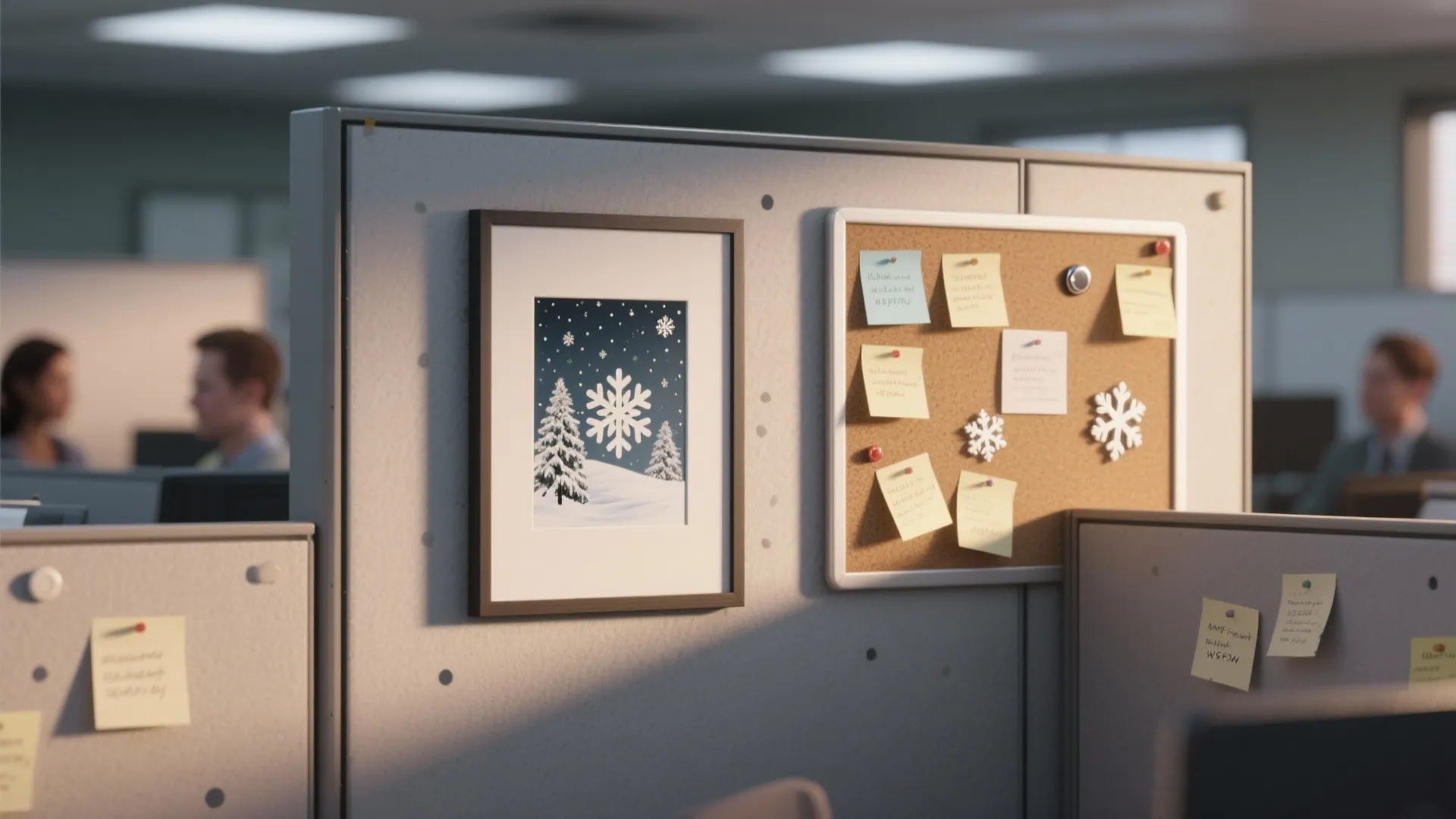 5. Themed Desk Art and Interactive Elements