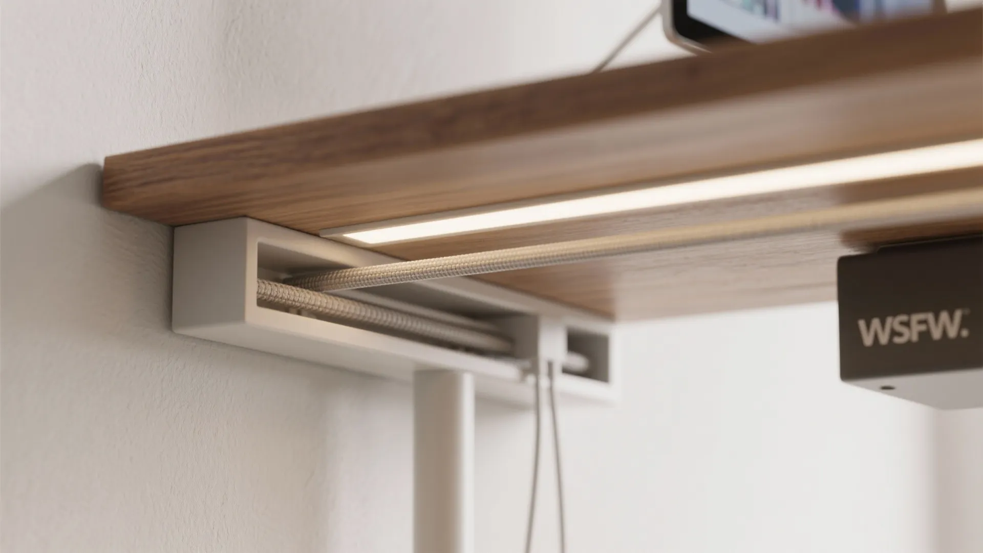 Wall-Mounted Desk + Vertical Storage