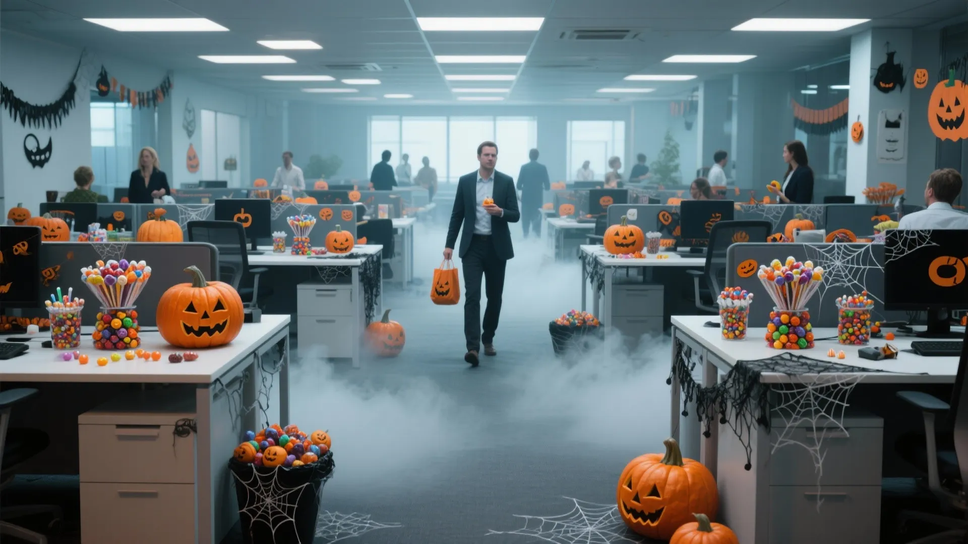1. Desk-to-Desk Trick or Treat