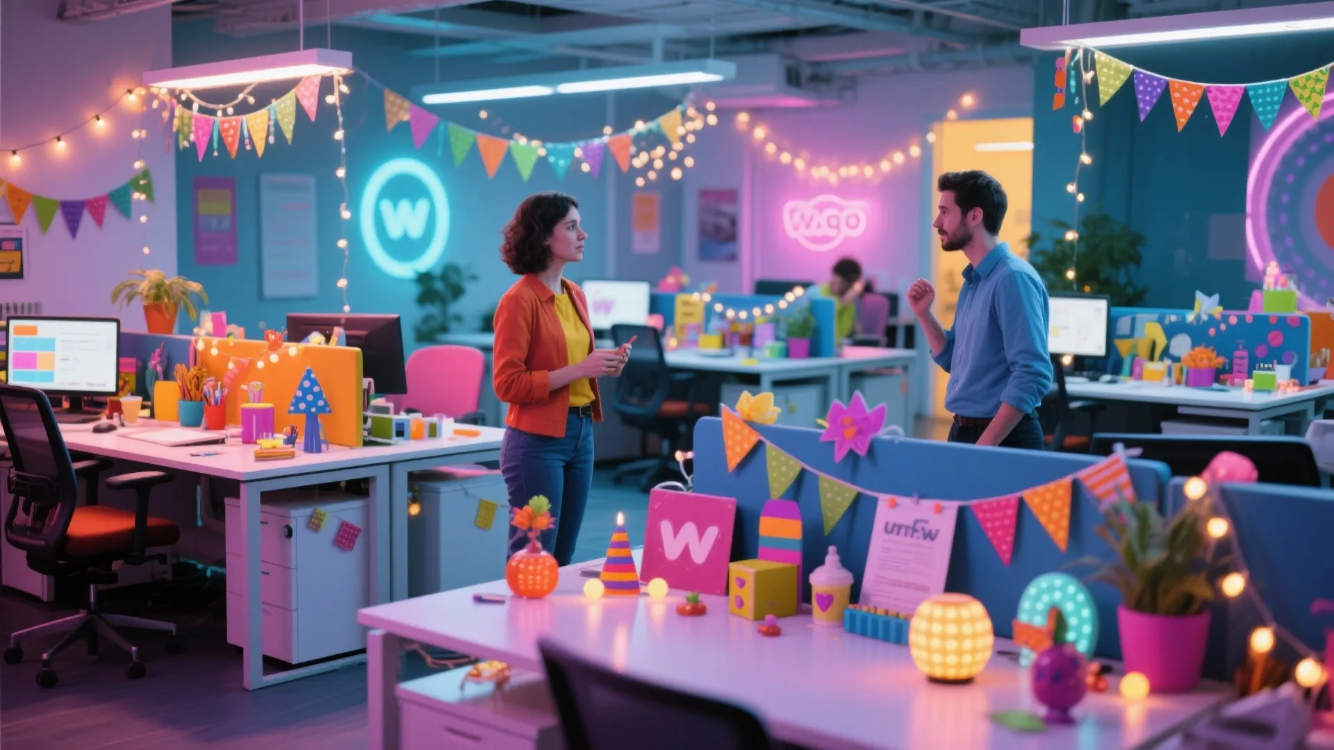 4. Desk Decorating Contest