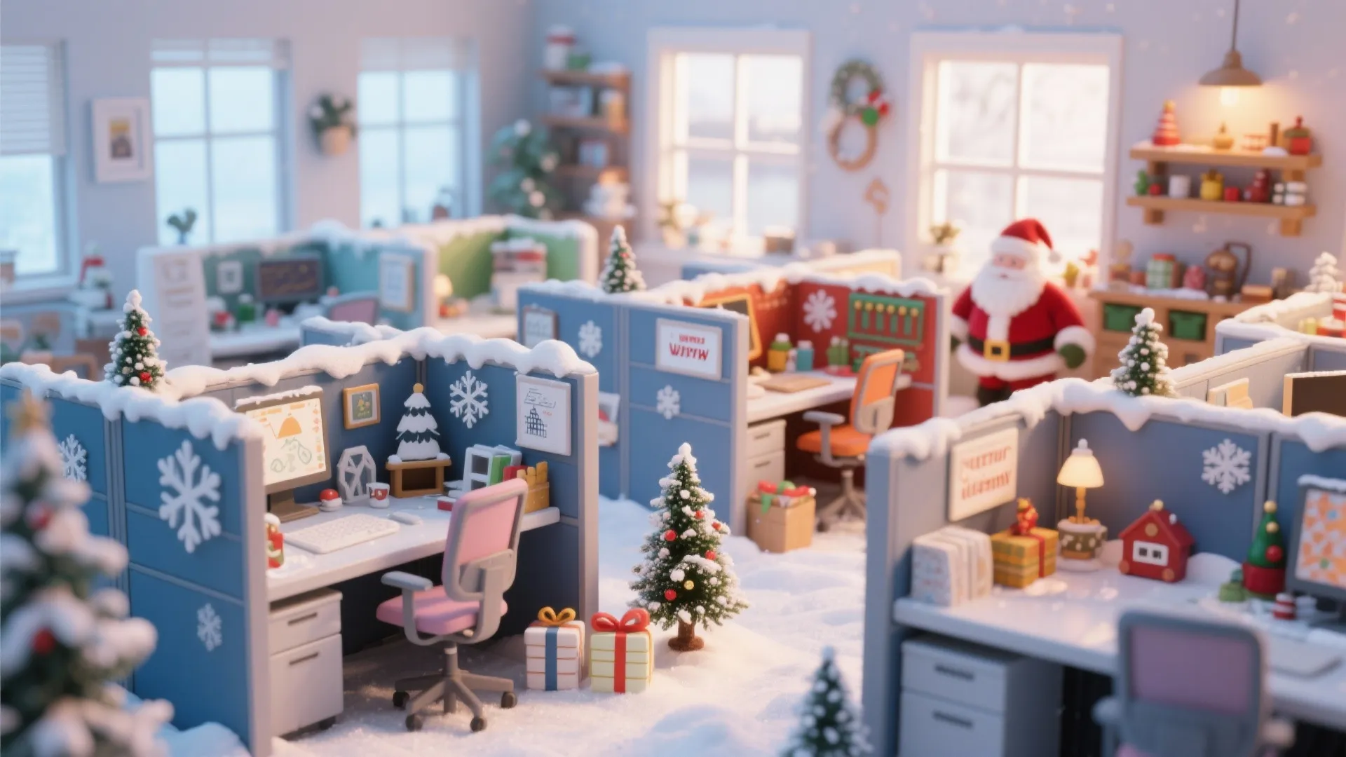 Festive Desk Decorating Contest