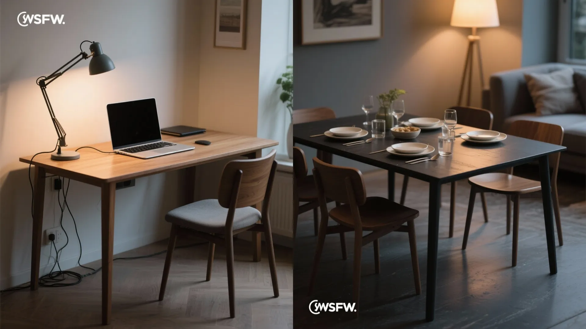 4. Dual-purpose desk-dining hybrid