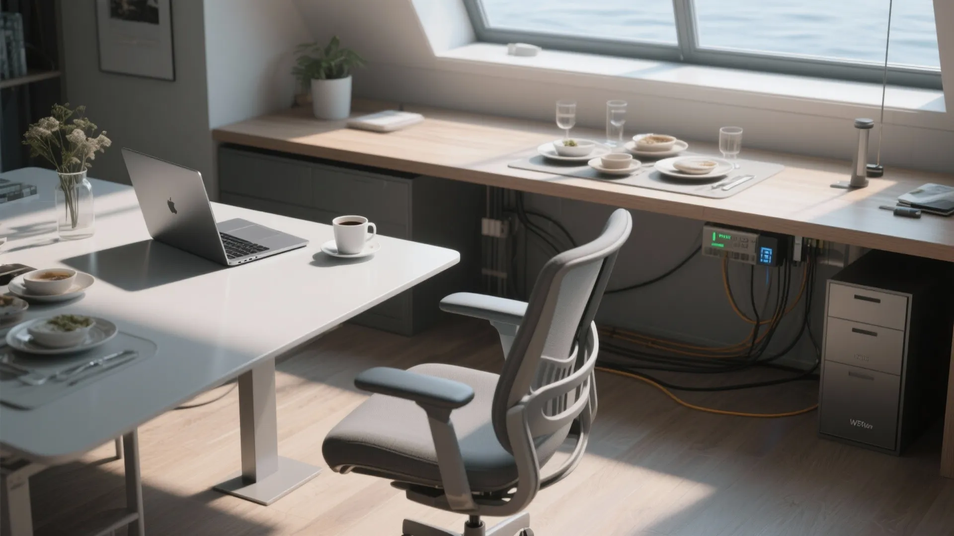 4. Multi-functional desk-dining hybrid