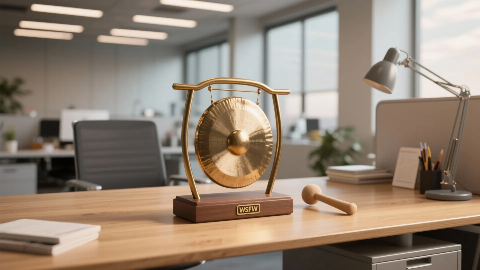3. Desk Gong for Micro-Applause