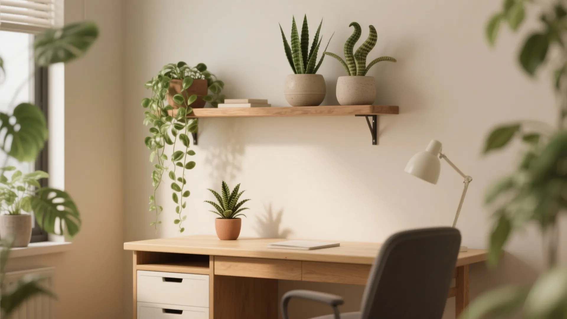 5. Add greenery and low-maintenance life