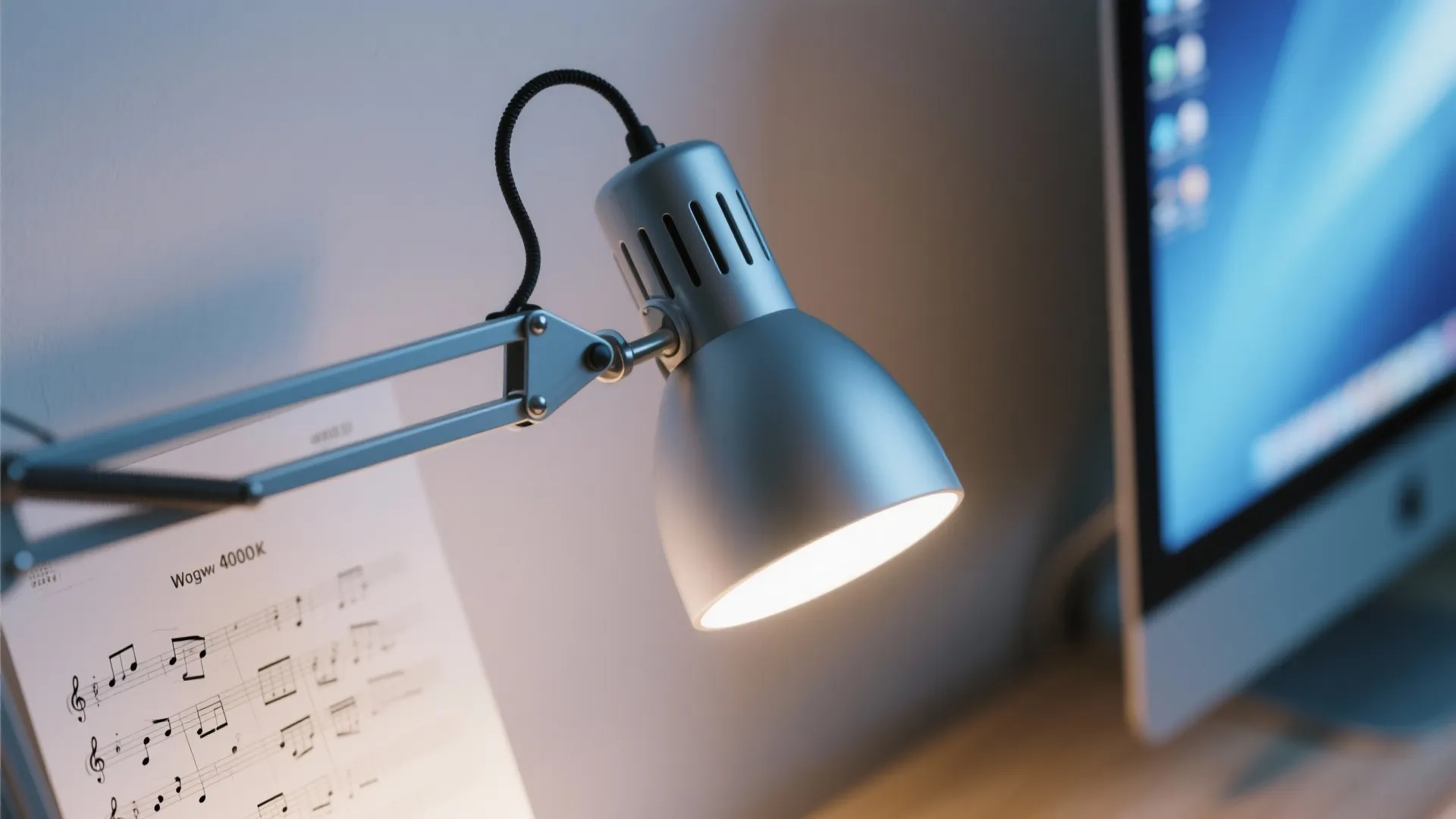 Task Lighting Layers: Desk, Wall, Ambient