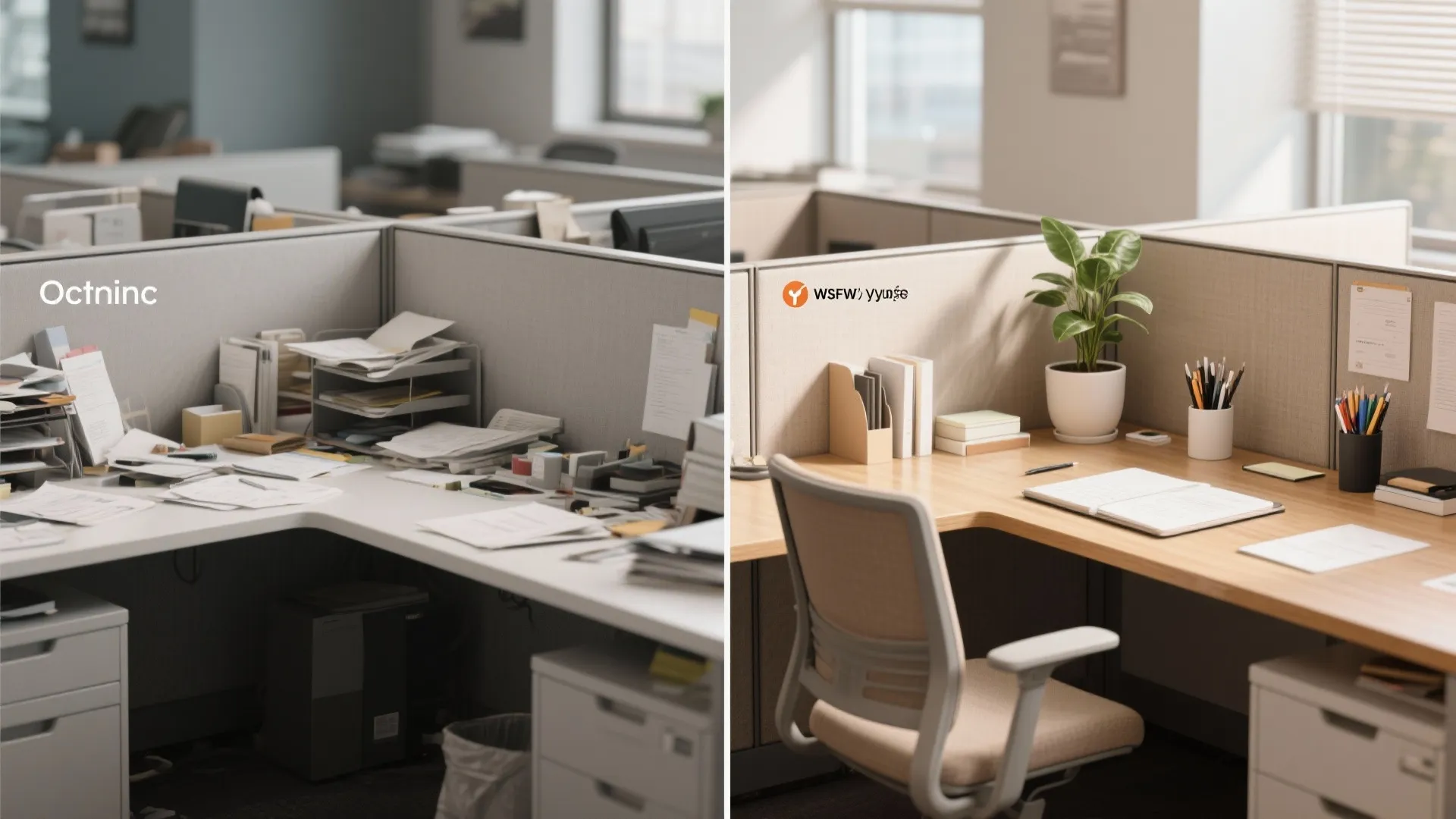 1. Desk Makeover Challenge