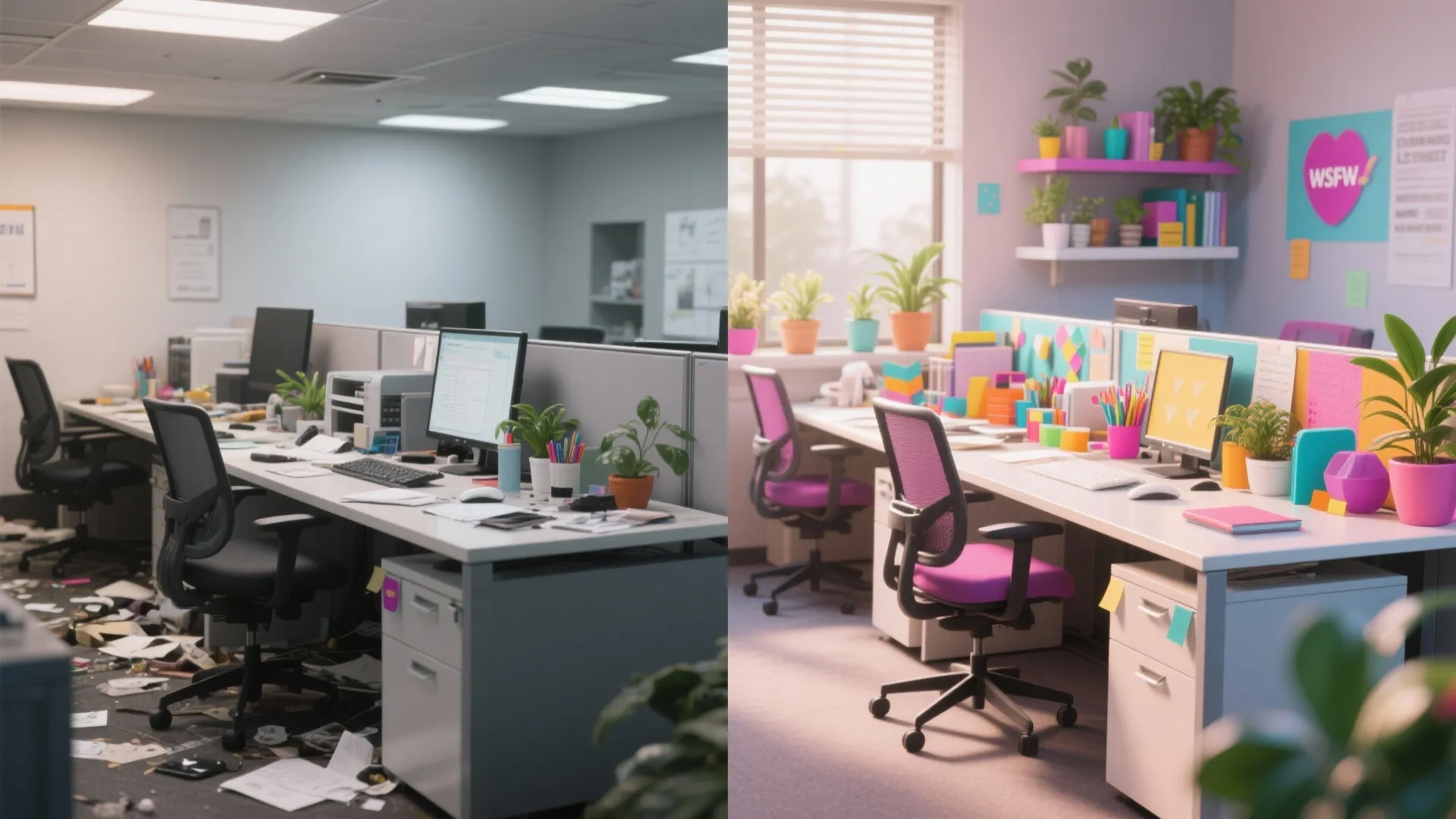 8. Desk Makeover Contest