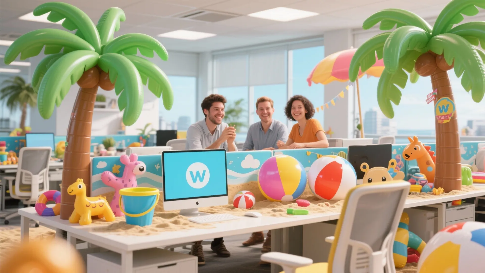 1. Desk Makeover Prank