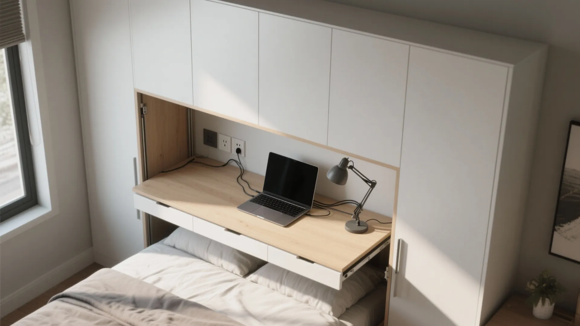 2. Desk-Murphy Combo for Work-From-Home Needs