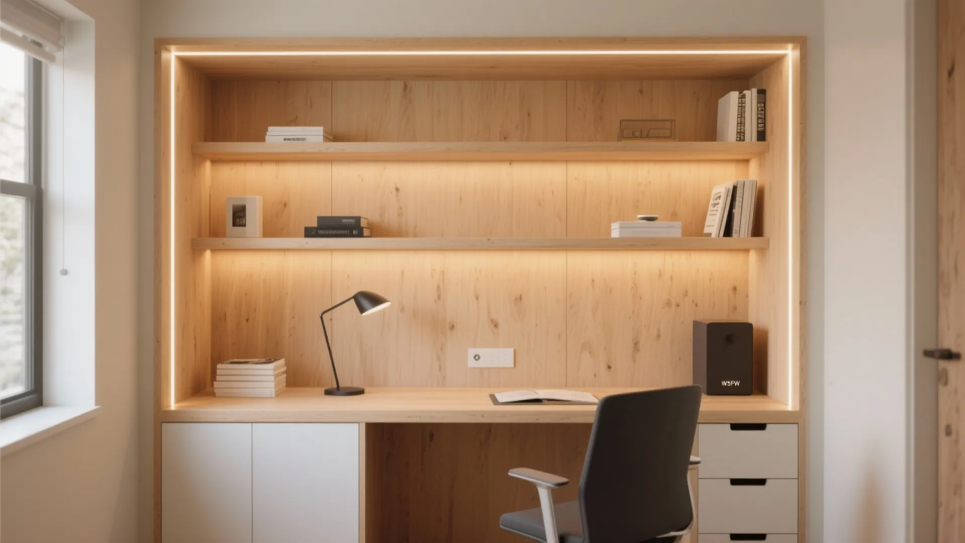 7. Built-In Desk Niche