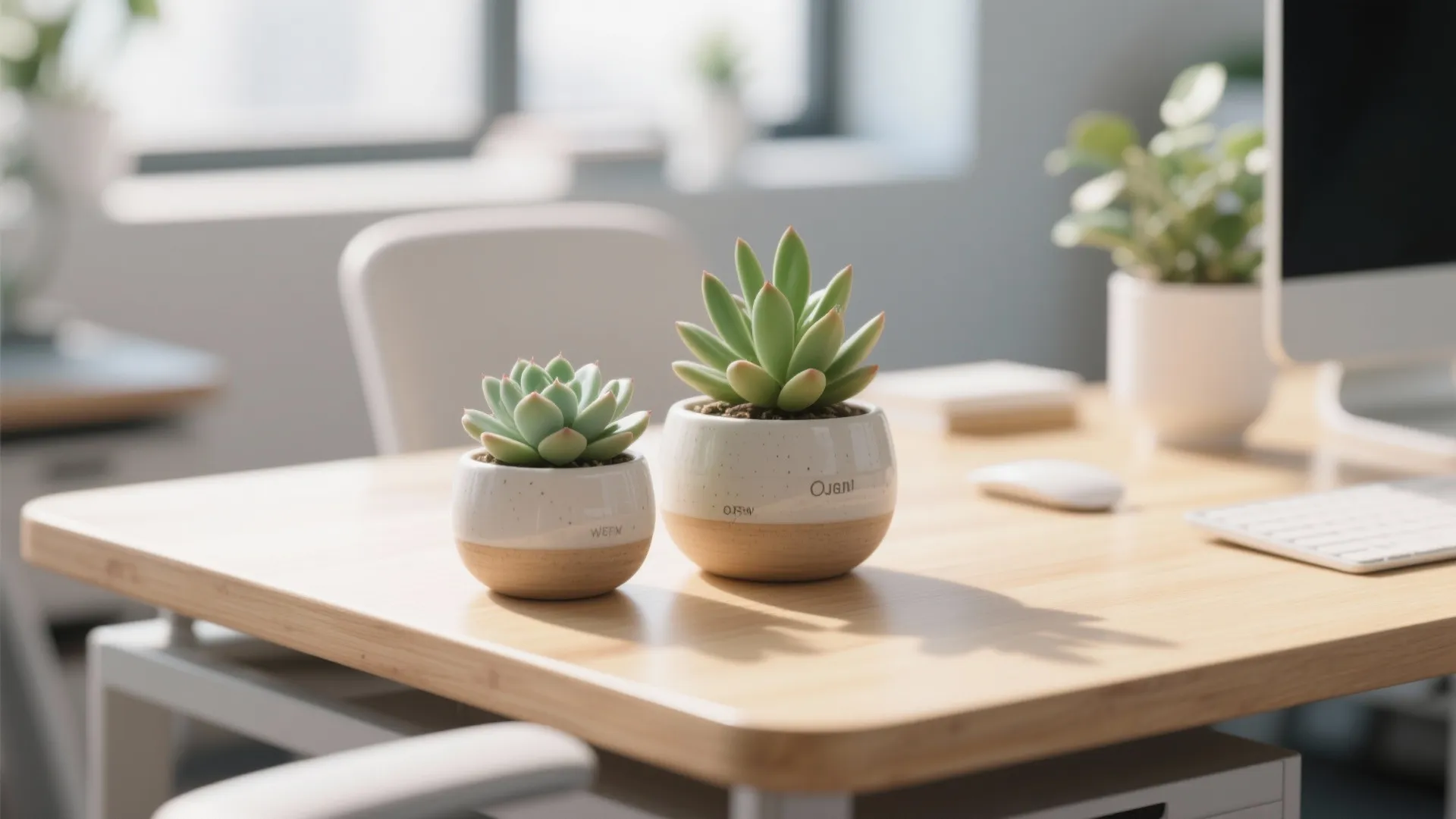 1. Desk Plants with Personality