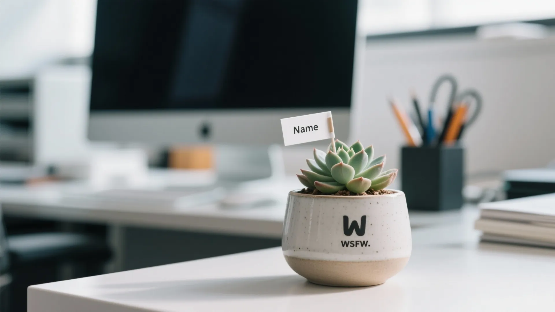 1. Personalized Desk Plants