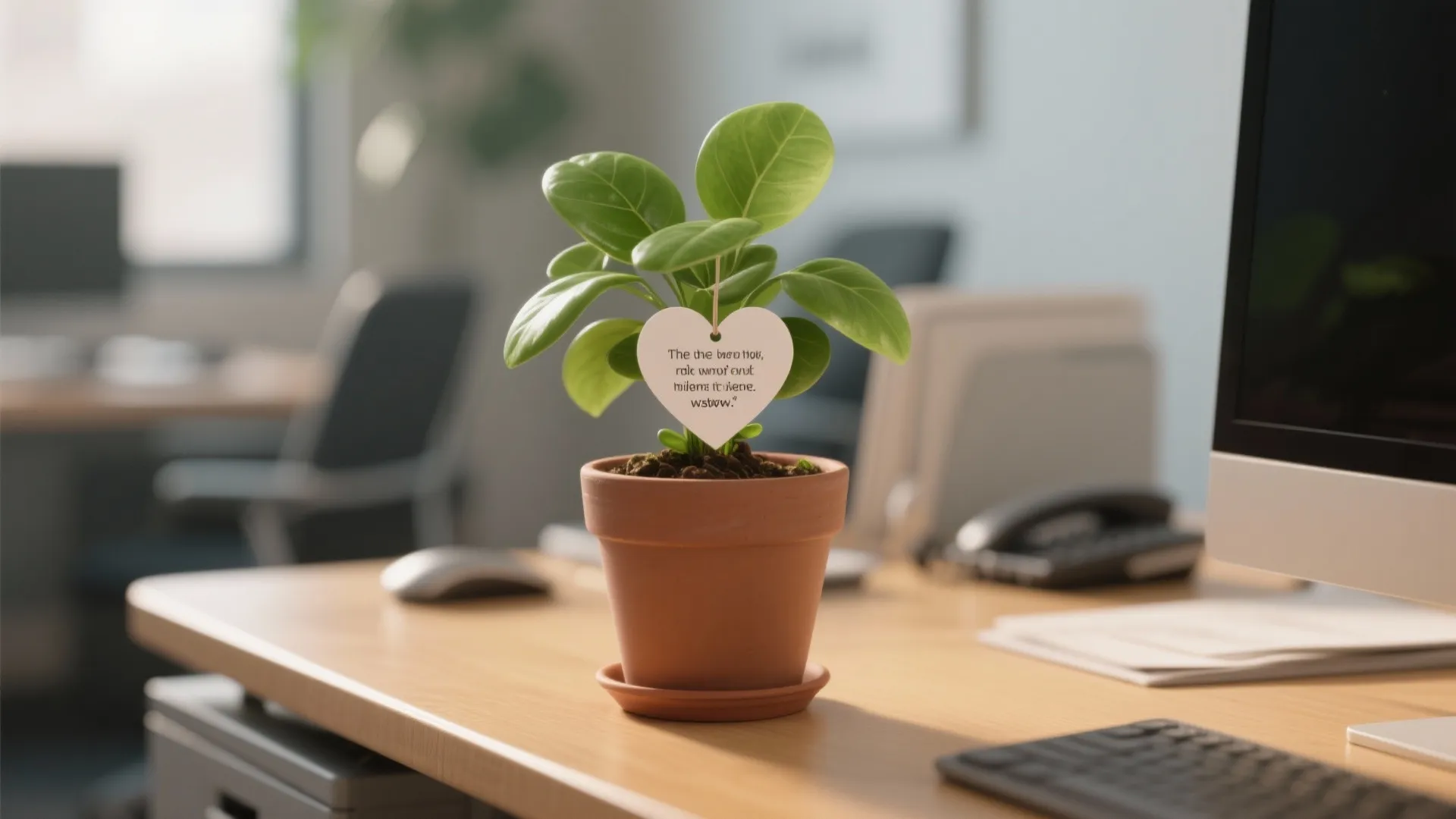 8. Desk Plant with a Twist