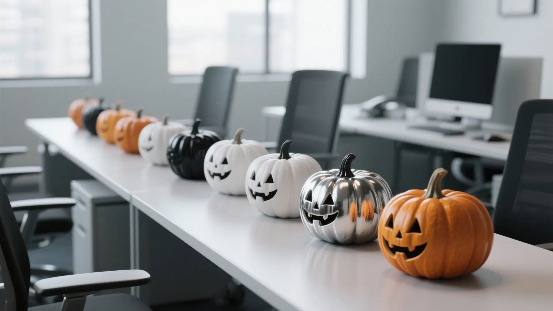 3. Desk Pumpkin Parade