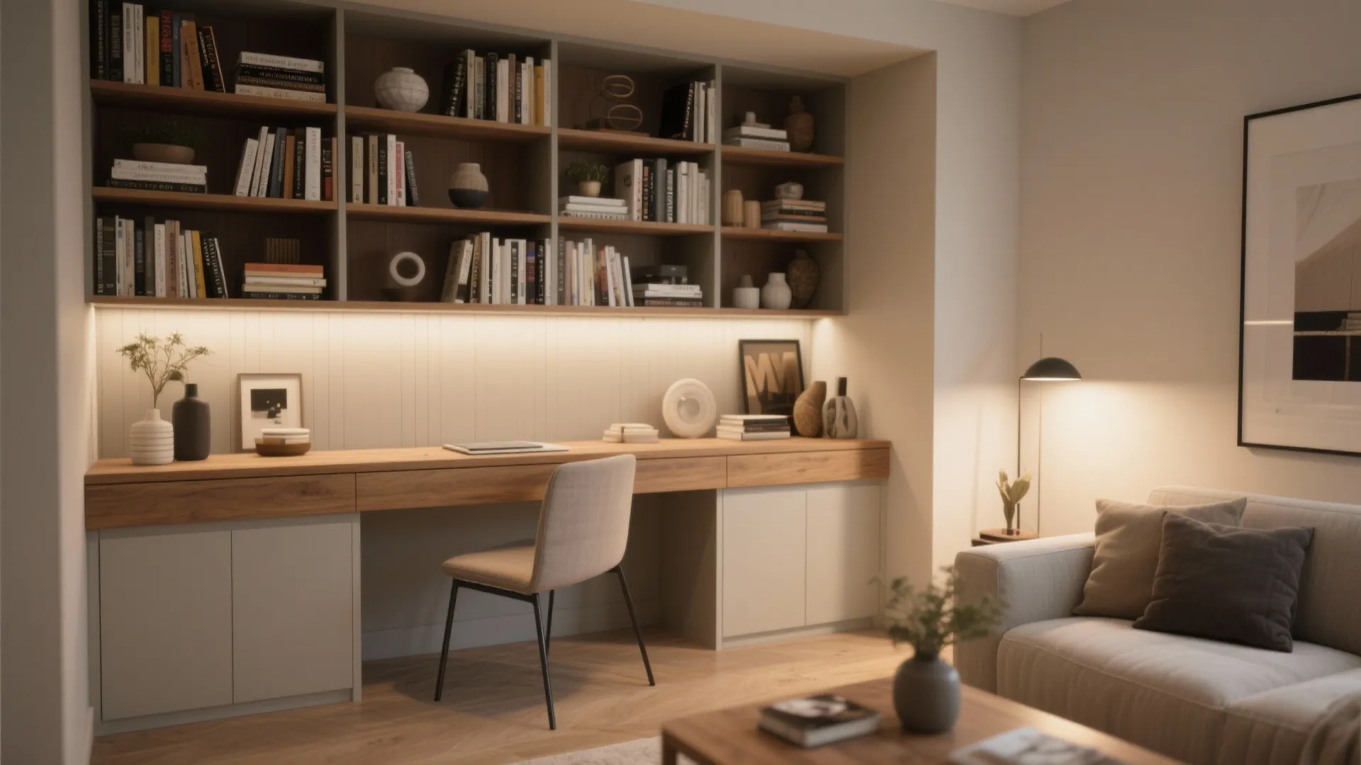 Convertible Desk-Shelf Combo