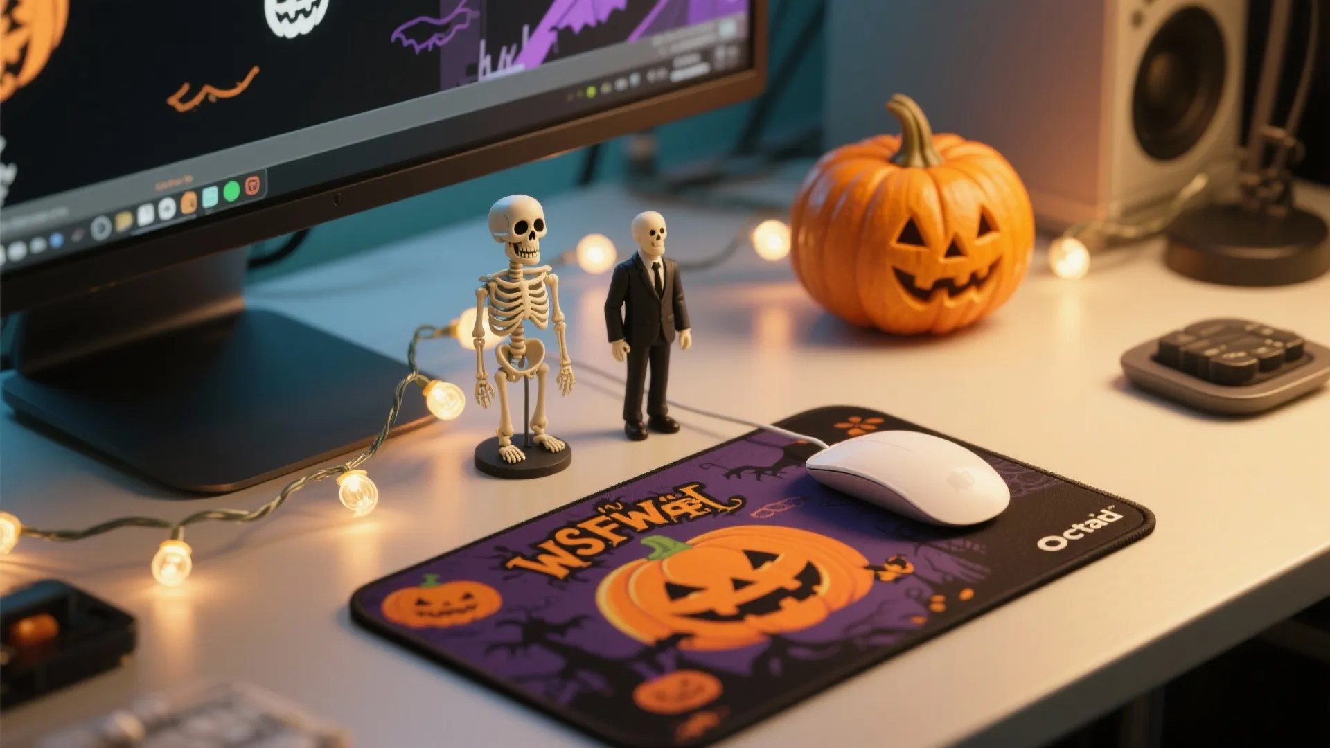 2. Desk-by-Desk Spooky Corners