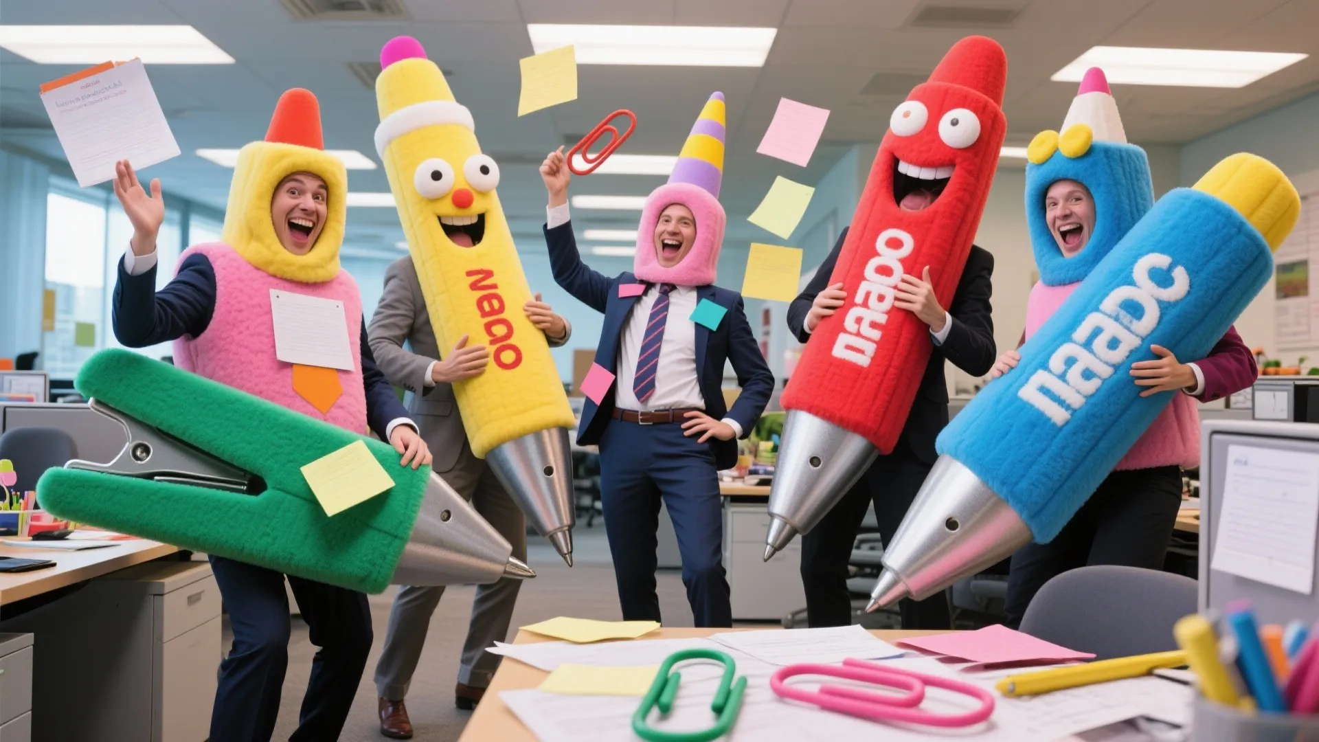 3. Desk Supplies in Human Form