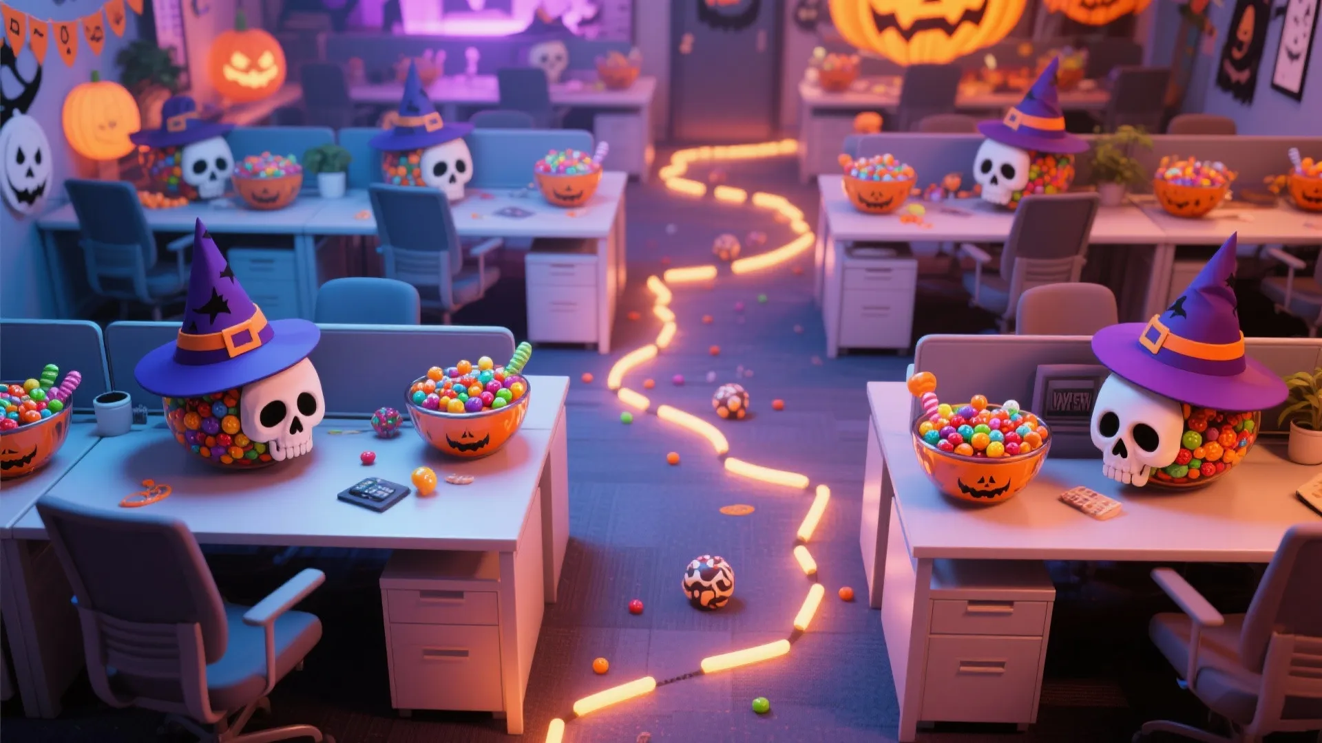 4. Desk-to-Desk Trick or Treat