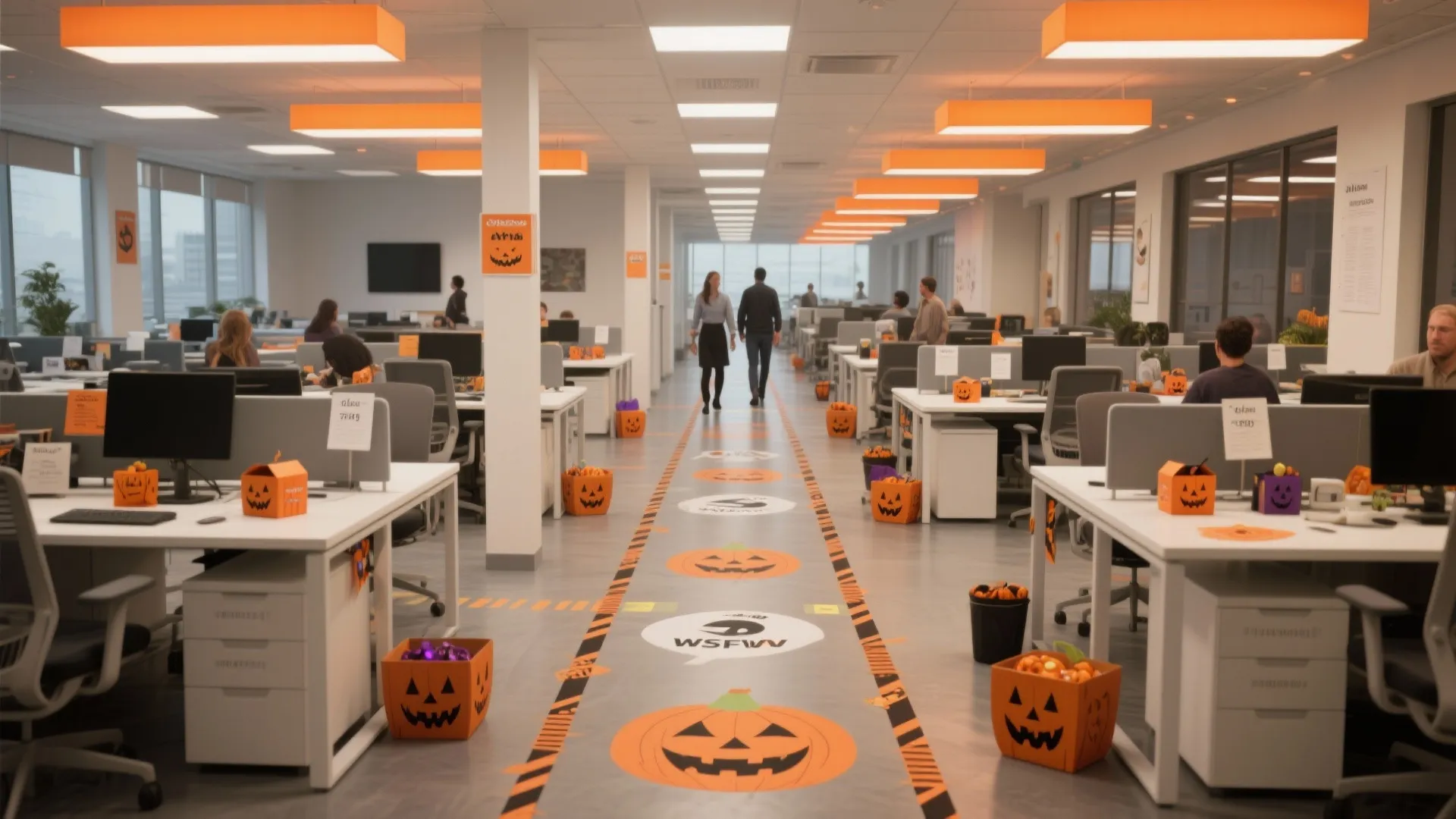Idea 2: Desk-to-Desk Trick-or-Treat Trail